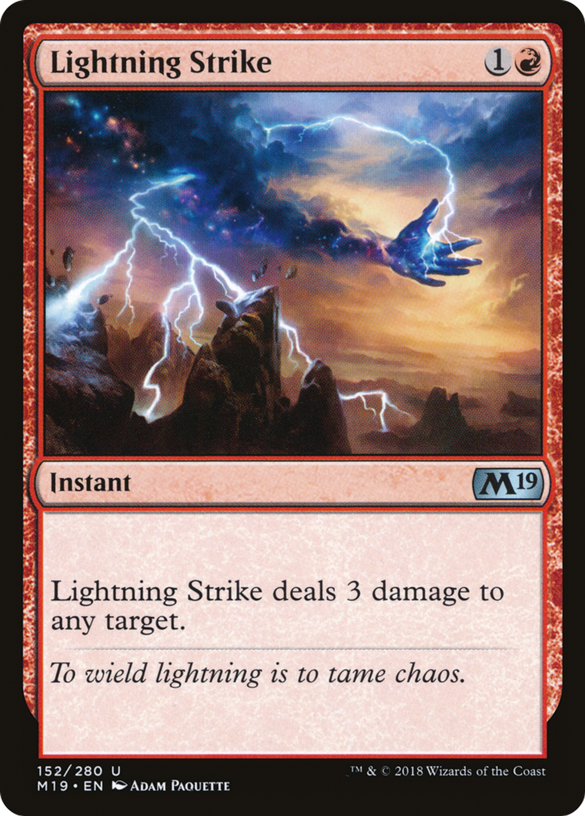 Lightning Strike — Core Set 2019 — Magic: The Gathering