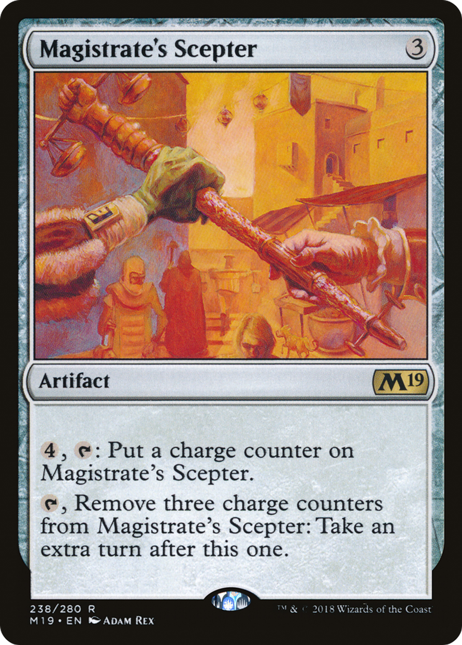 Magistrate's Scepter — Core Set 2019 — Magic: The Gathering
