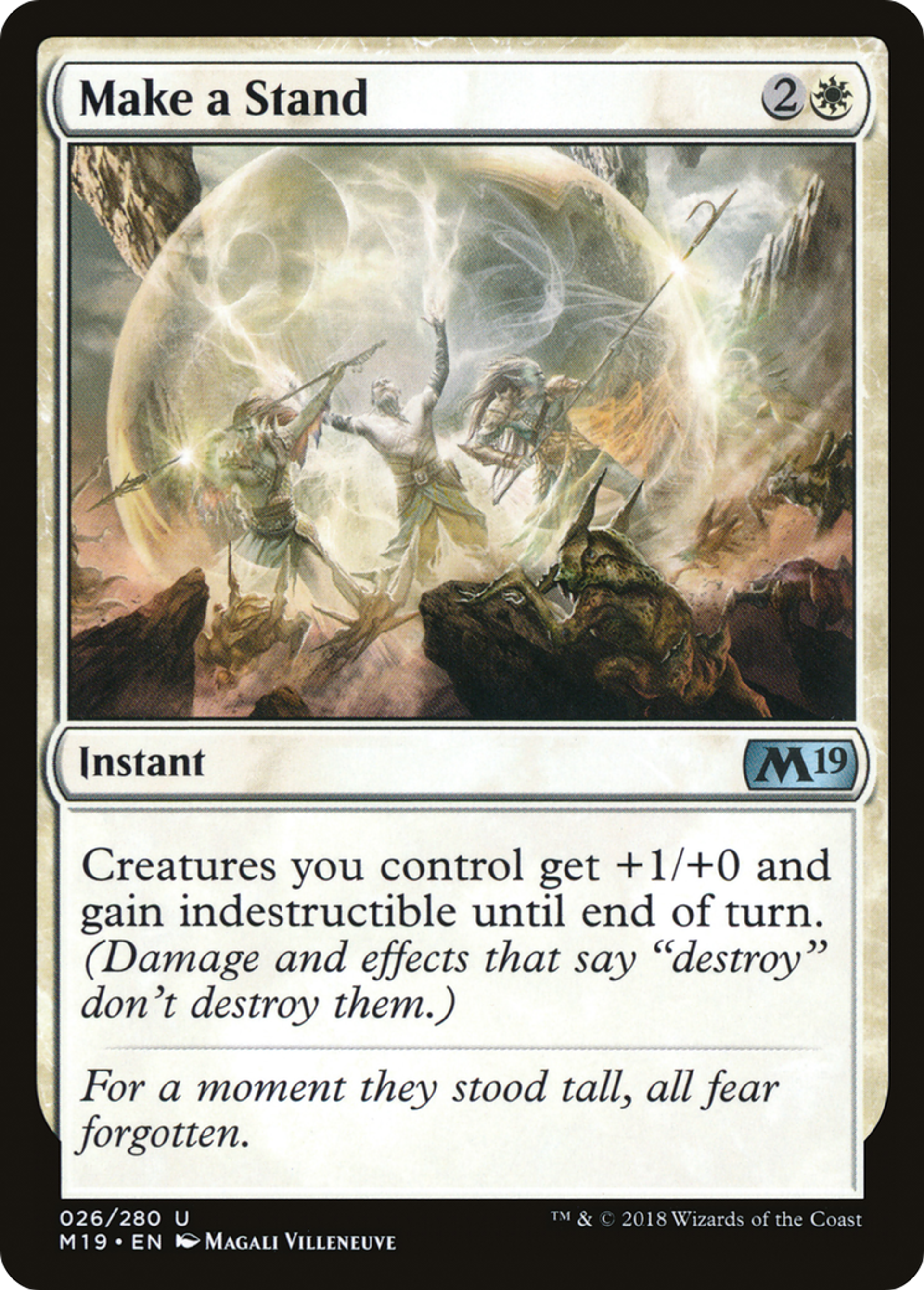 Make a Stand — Core Set 2019 — Magic: The Gathering