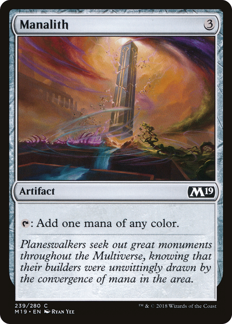Manalith — Core Set 2019 — Magic: The Gathering