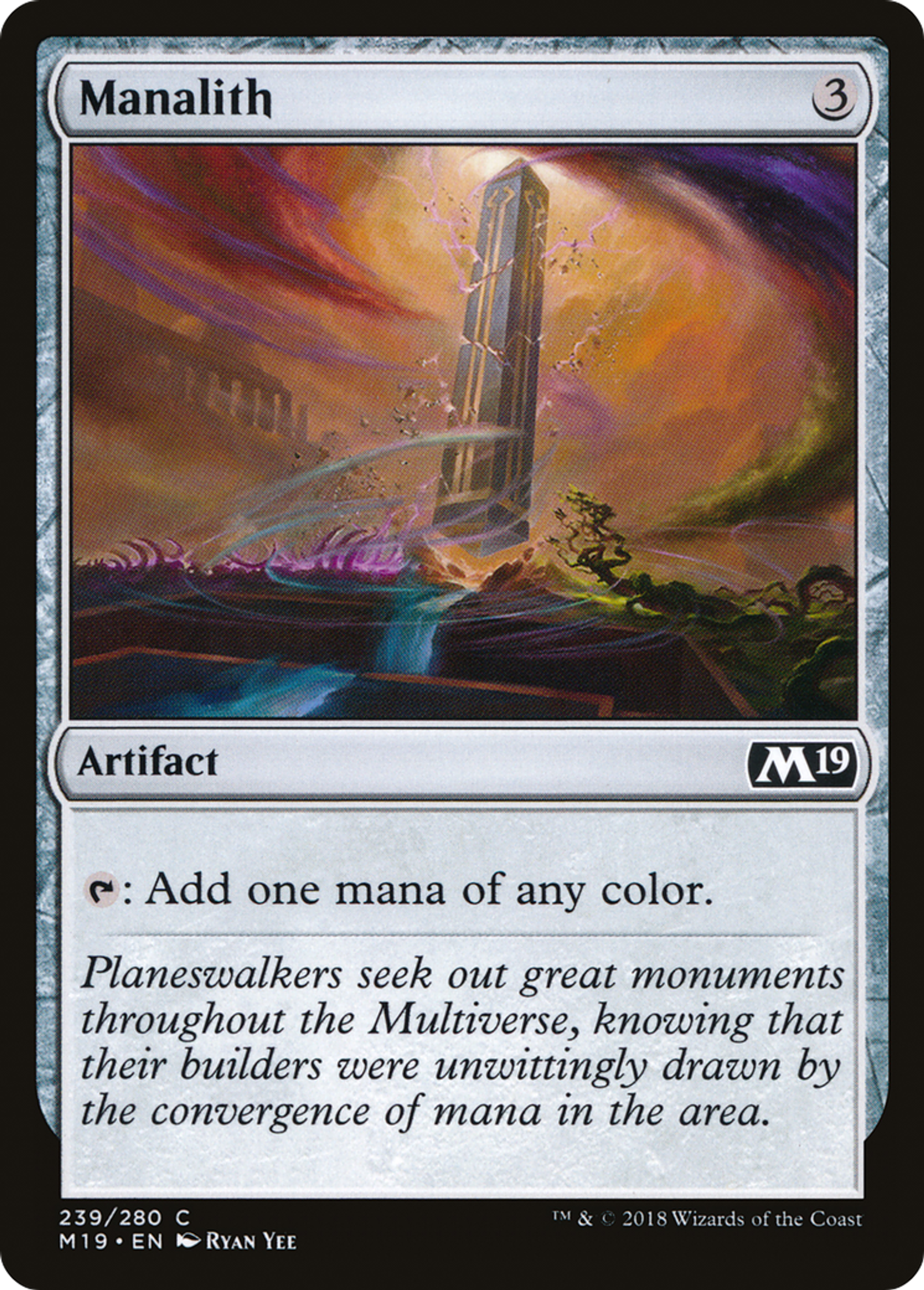 Manalith — Core Set 2019 — Magic: The Gathering
