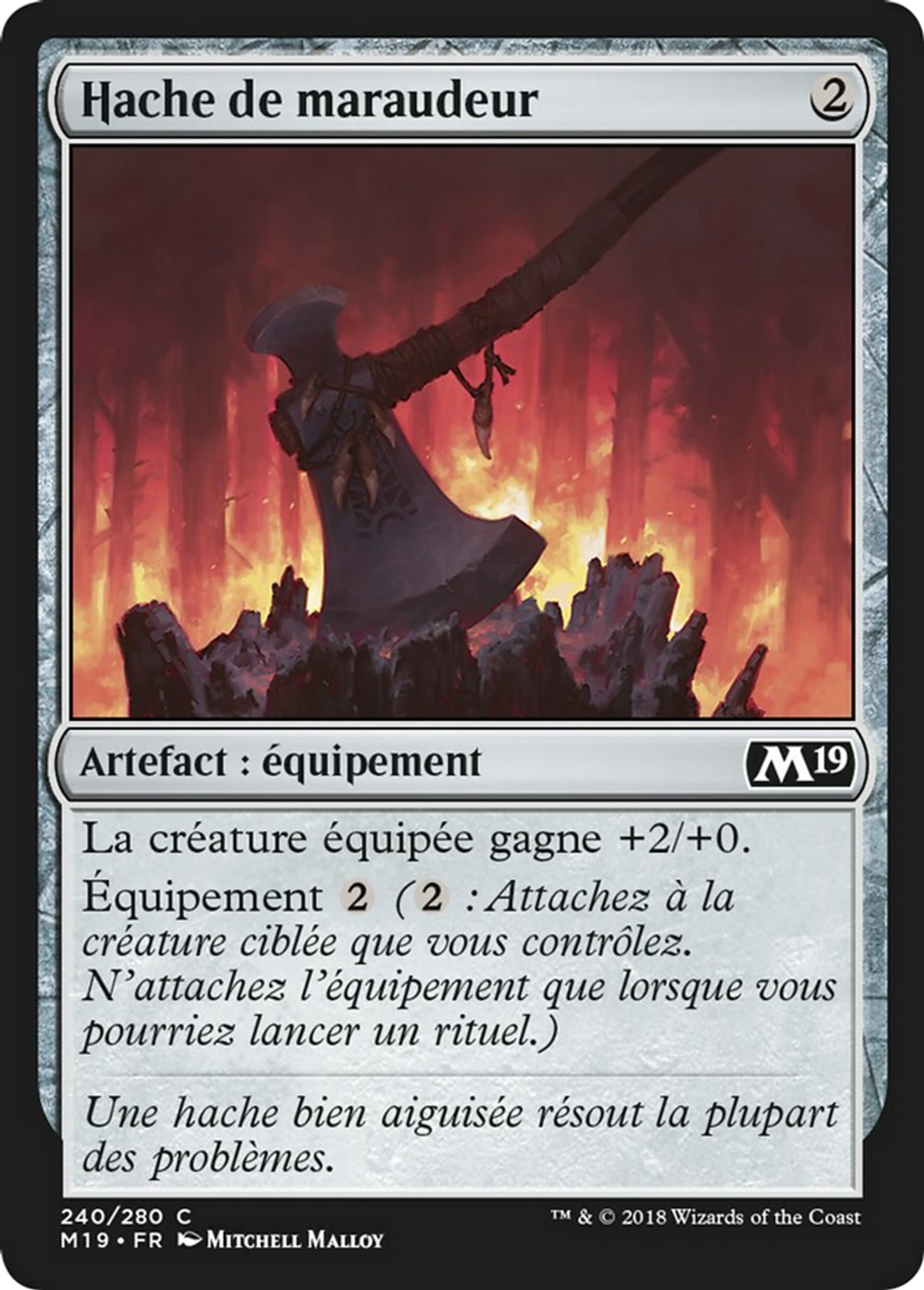Hache de maraudeur — Core Set 2019 — Magic: The Gathering