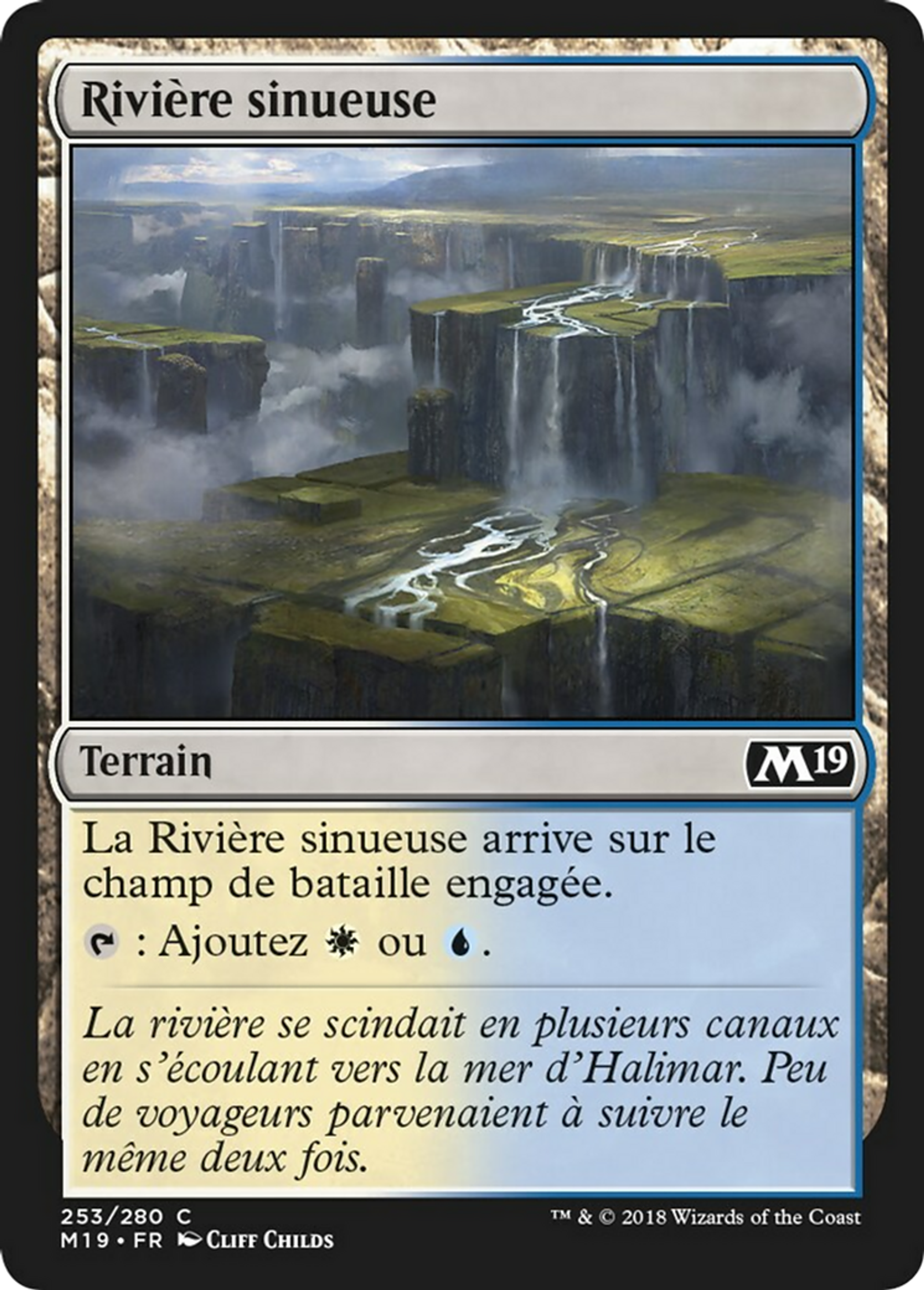Rivière sinueuse — Core Set 2019 — Magic: The Gathering