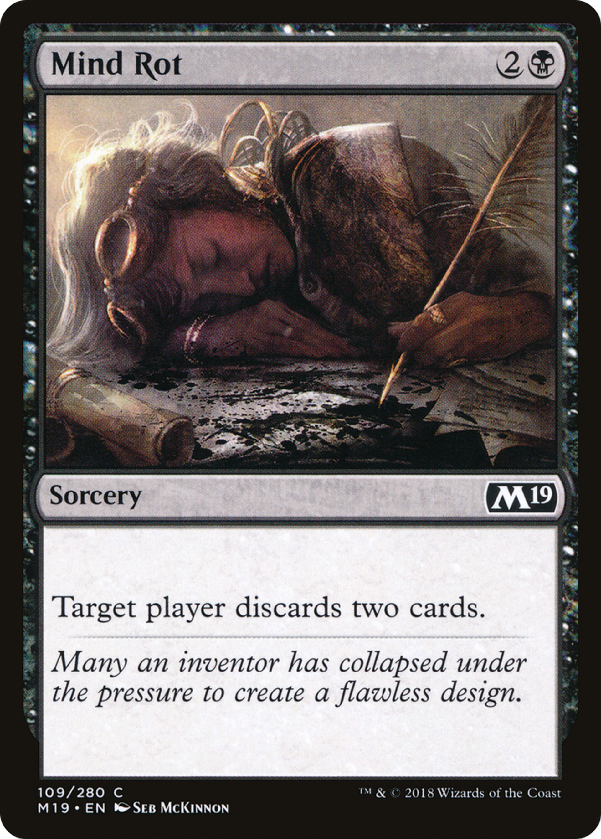 Mind Rot — Core Set 2019 — Magic: The Gathering
