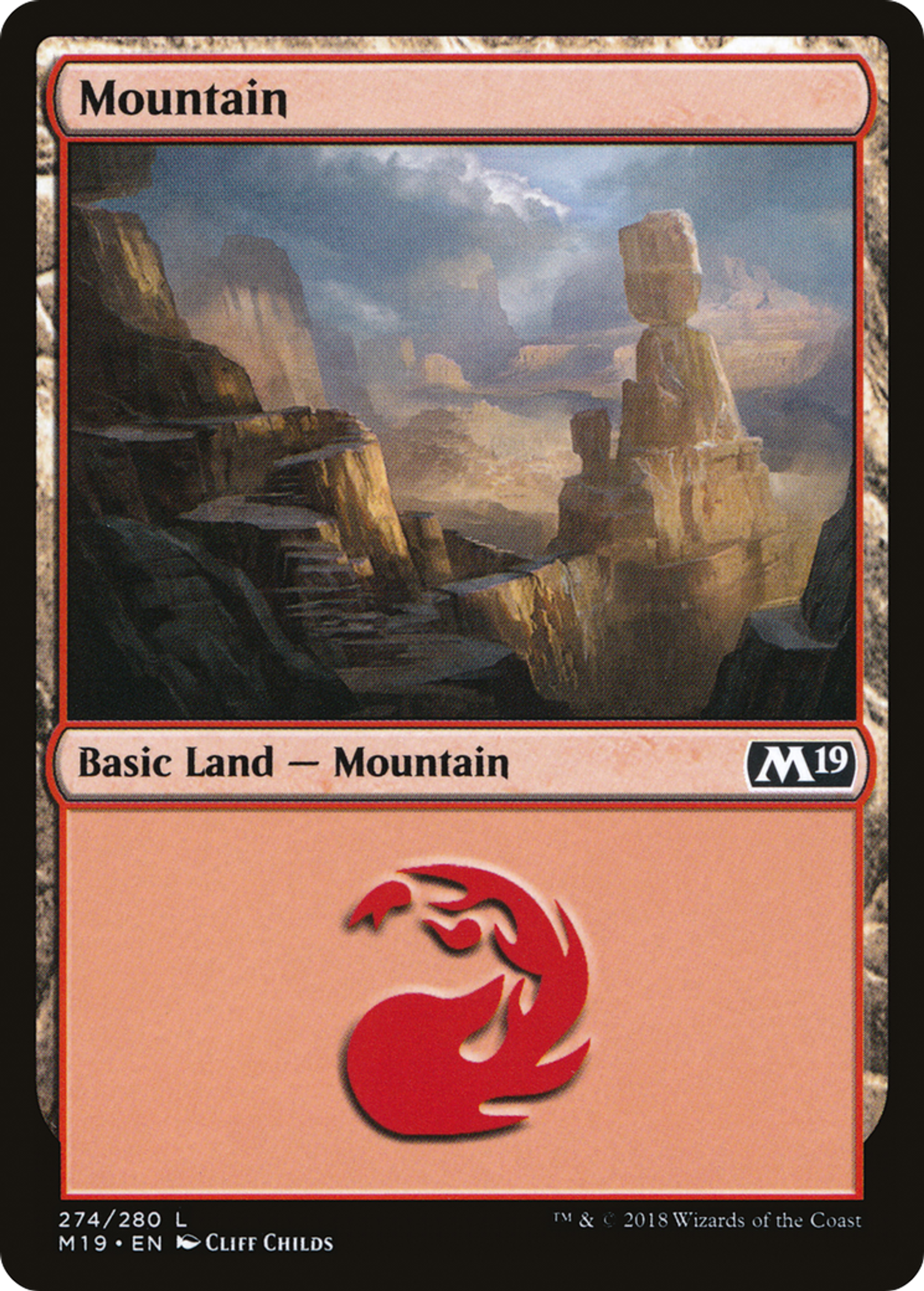 Mountain — Core Set 2019 — Magic: The Gathering