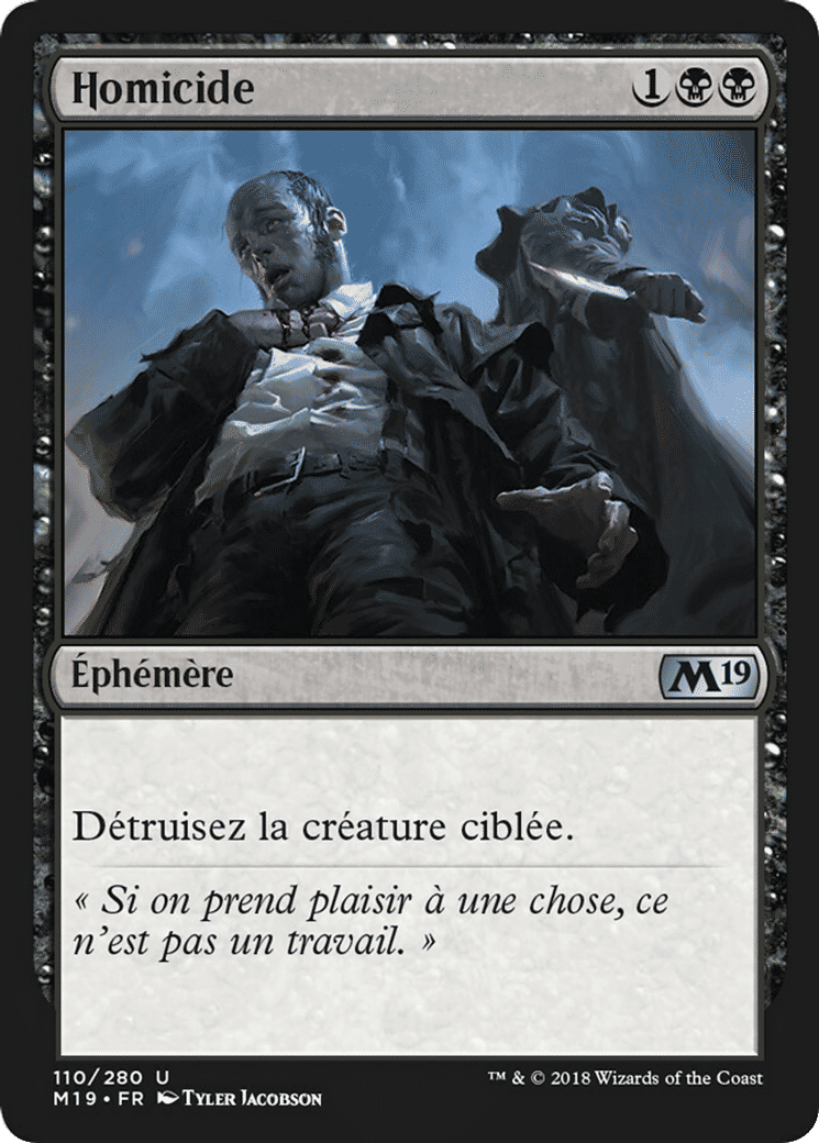 Homicide — Core Set 2019 — Magic: The Gathering