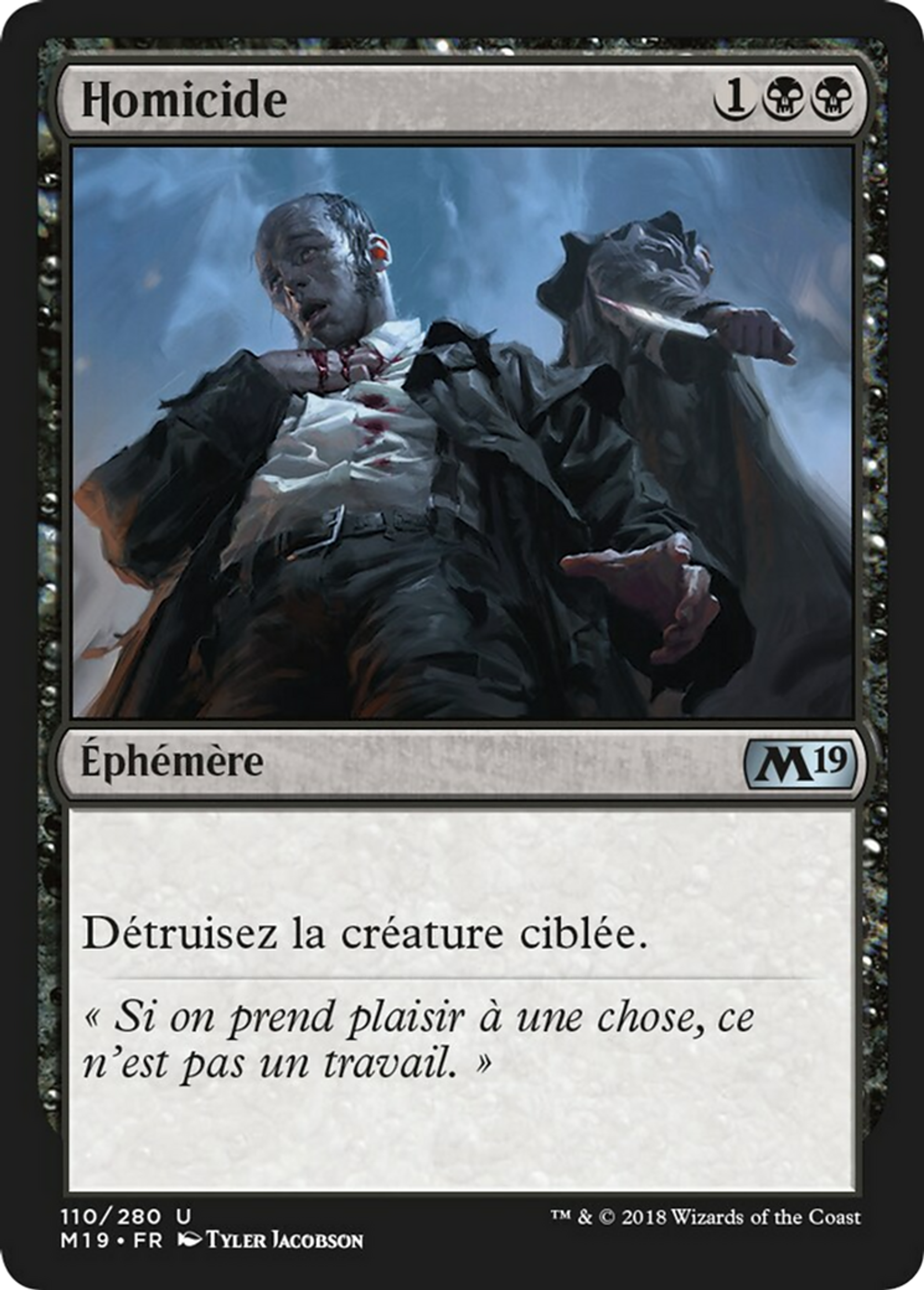 Homicide — Core Set 2019 — Magic: The Gathering