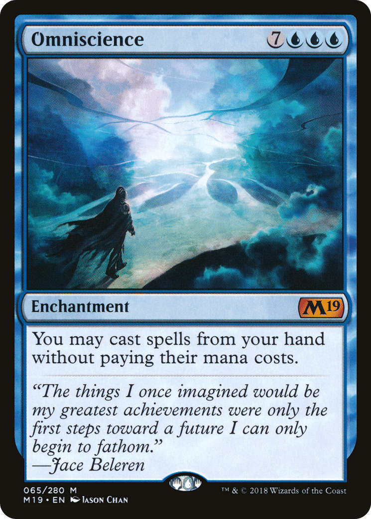 Omniscience — Core Set 2019 — Magic: The Gathering