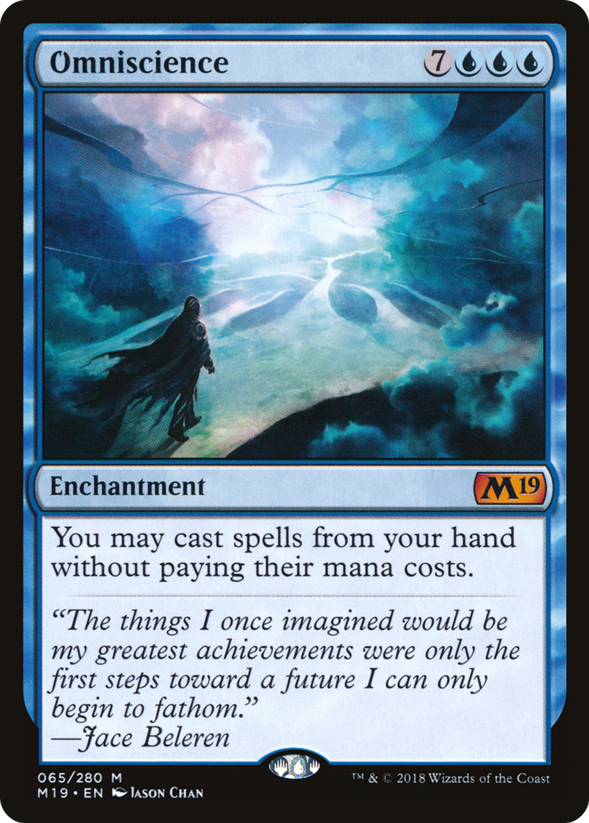 Omniscience — Core Set 2019 — Magic: The Gathering