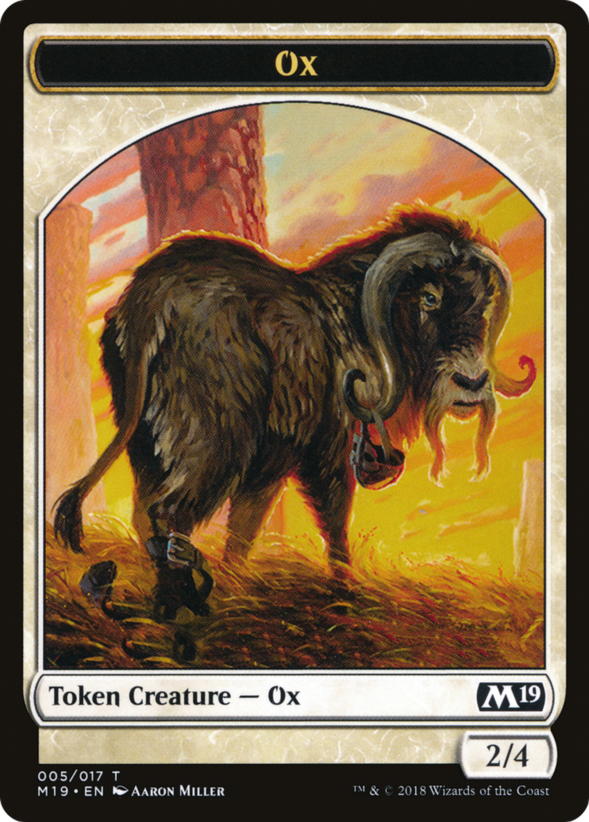 Ox — Core Set 2019 — Magic: The Gathering