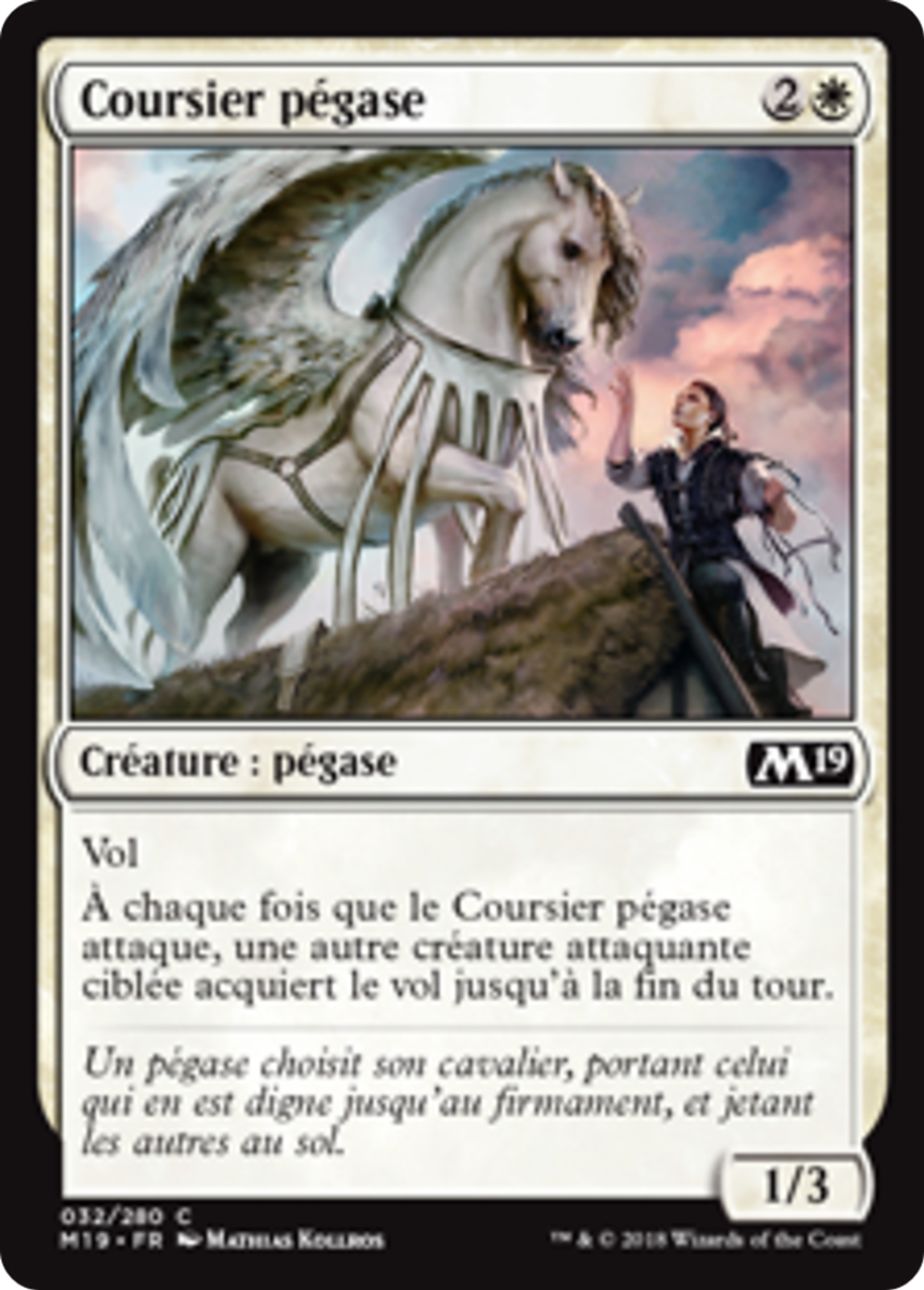 Coursier pégase — Core Set 2019 — Magic: The Gathering