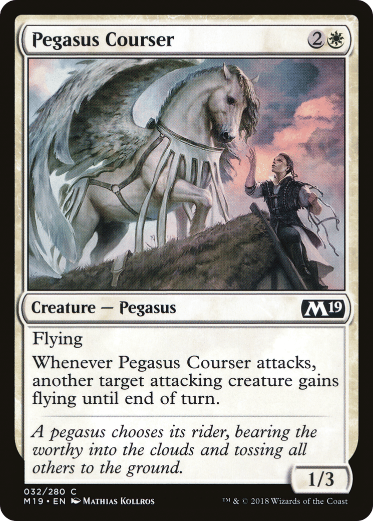 Pegasus Courser — Core Set 2019 — Magic: The Gathering