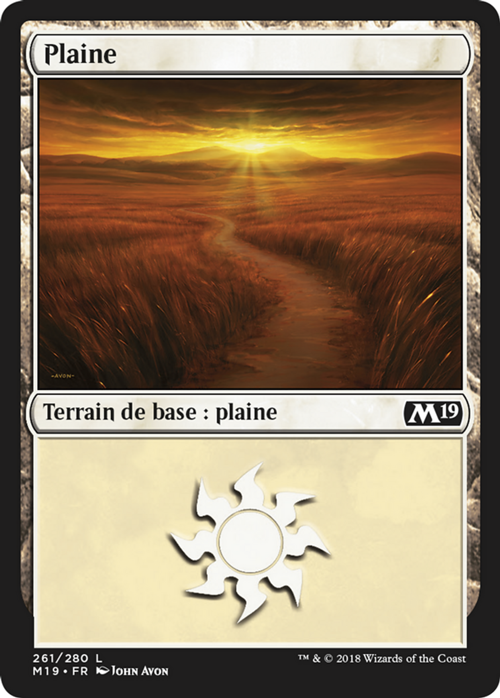Plaine — Core Set 2019 — Magic: The Gathering