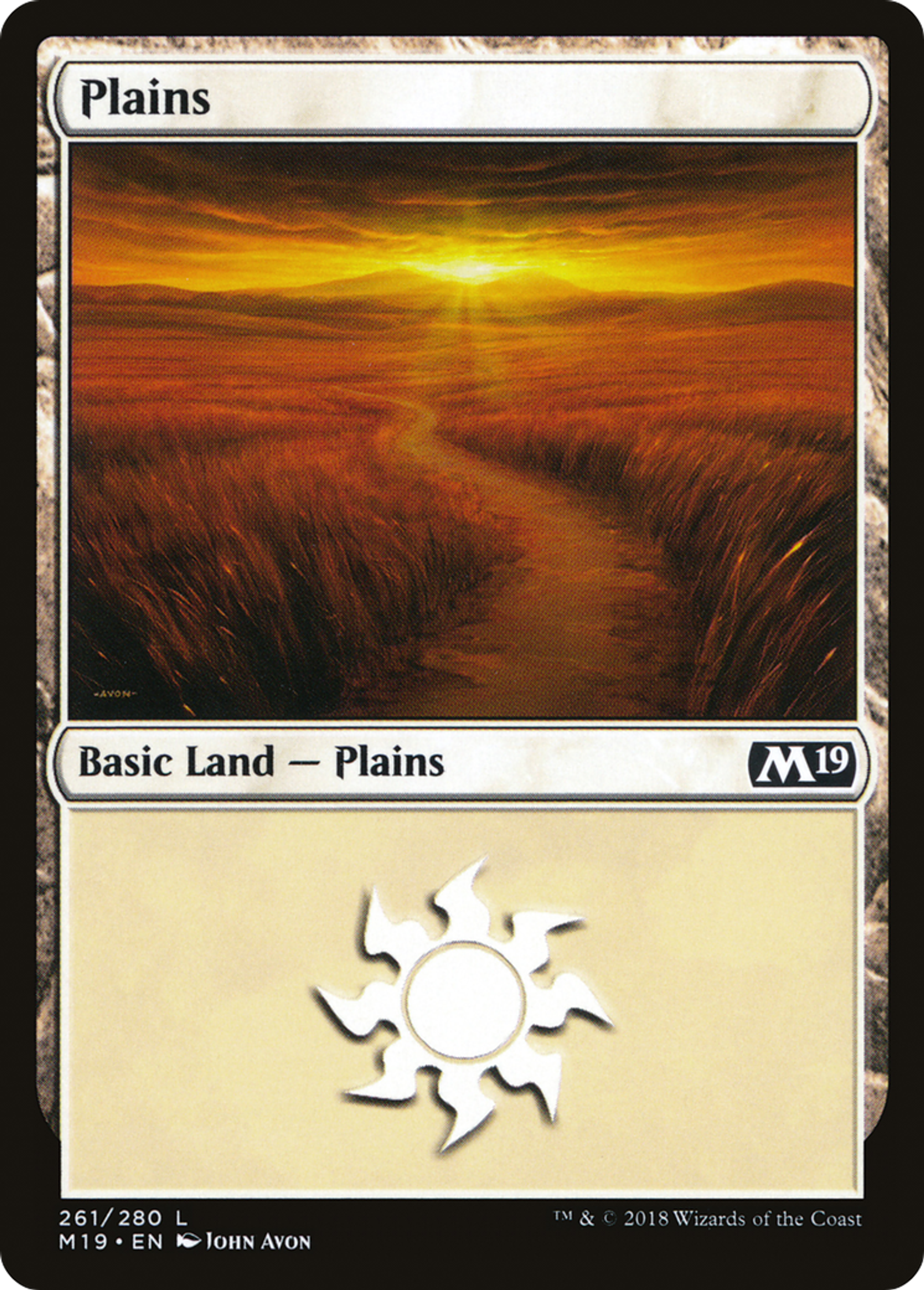 Plains — Core Set 2019 — Magic: The Gathering