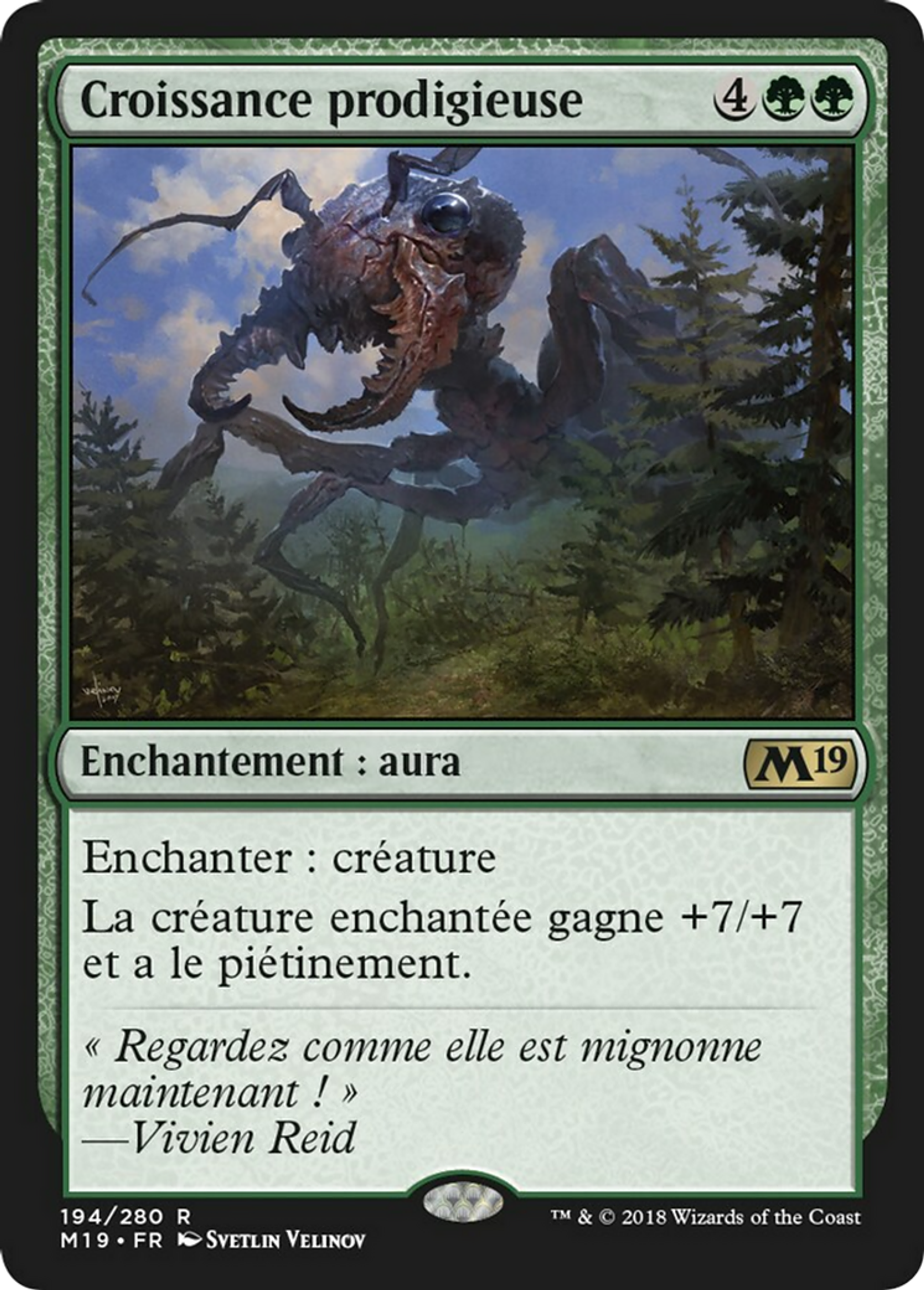 Croissance prodigieuse — Core Set 2019 — Magic: The Gathering