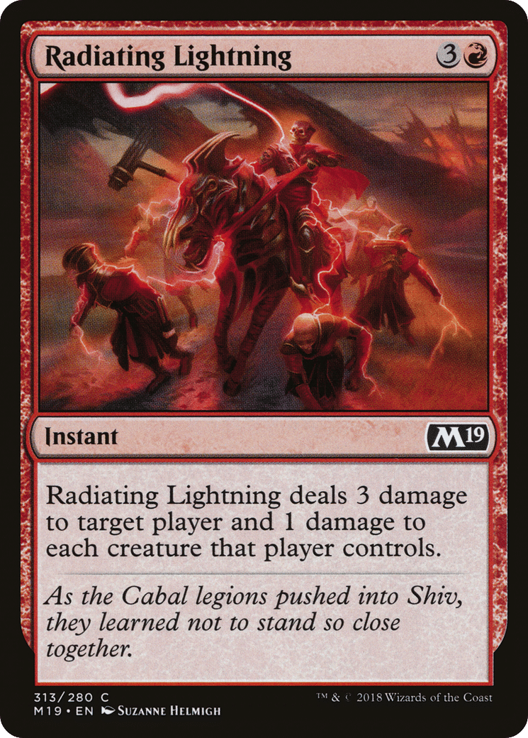 Radiating Lightning — Core Set 2019 — Magic: The Gathering