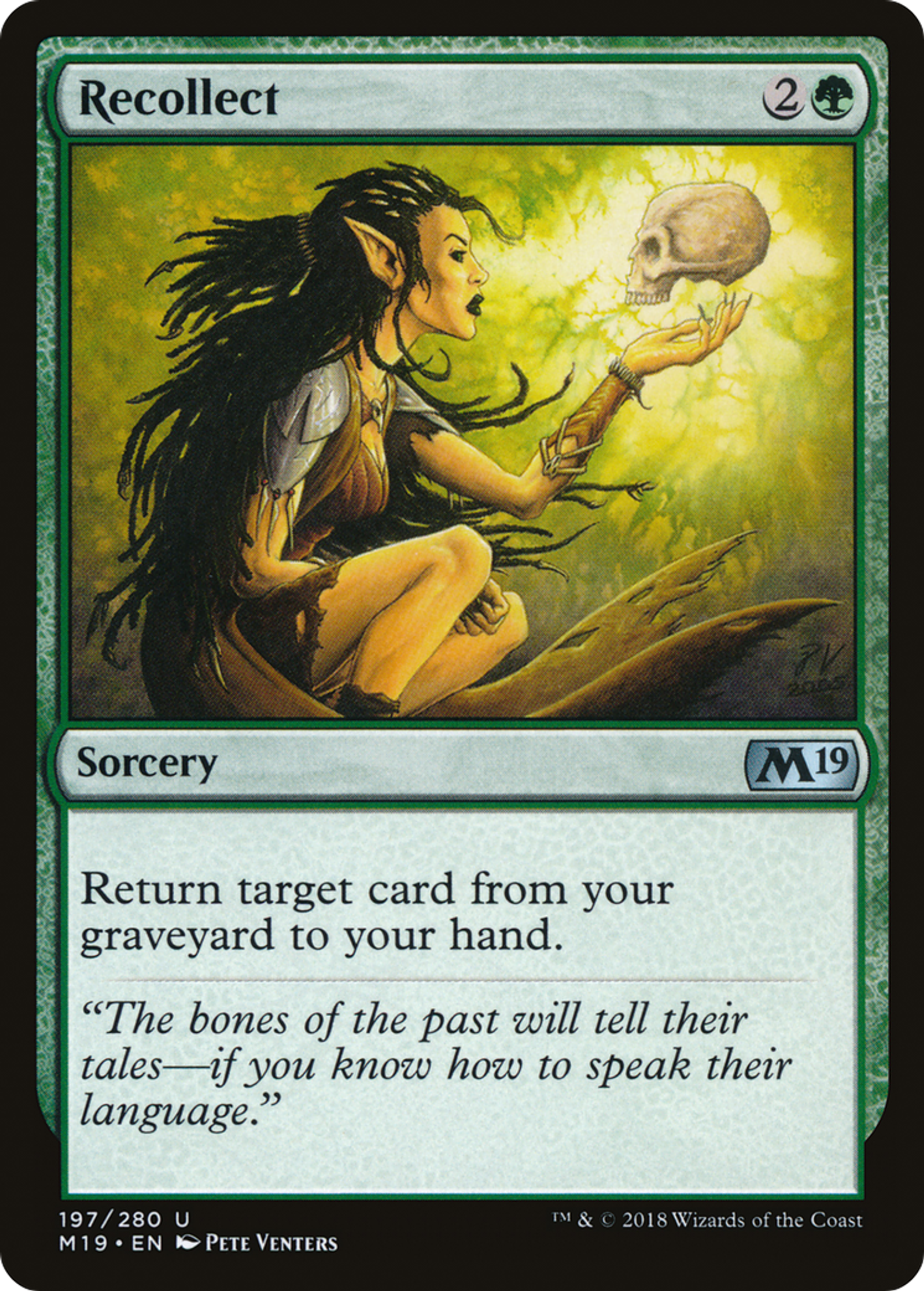 Recollect — Core Set 2019 — Magic: The Gathering