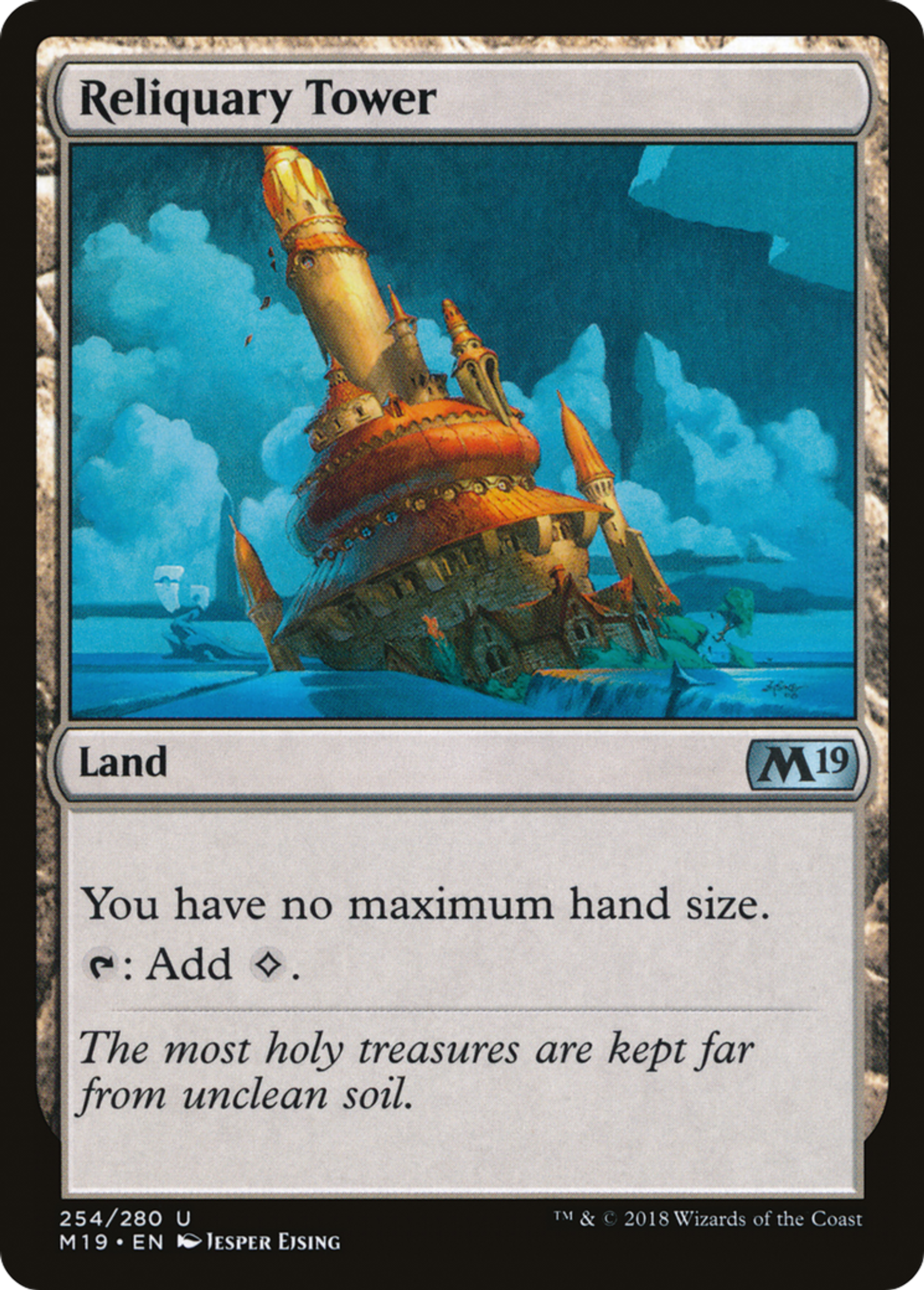 Reliquary Tower — Core Set 2019 — Magic: The Gathering