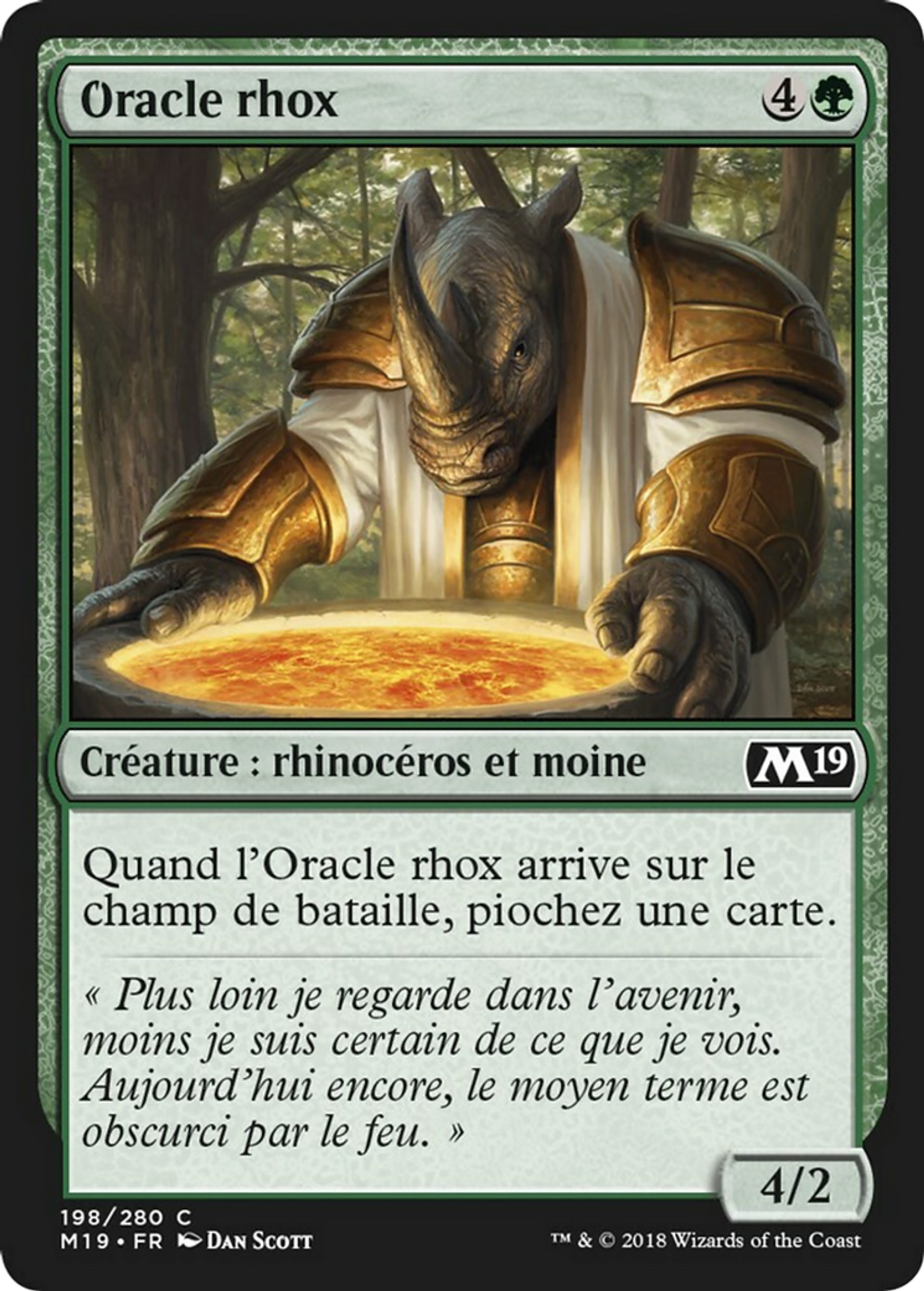 Oracle rhox — Core Set 2019 — Magic: The Gathering