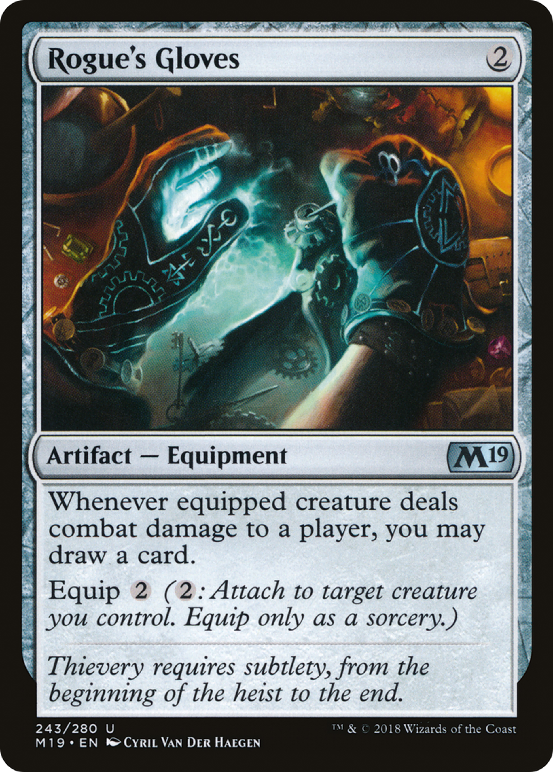 Rogue's Gloves — Core Set 2019 — Magic: The Gathering