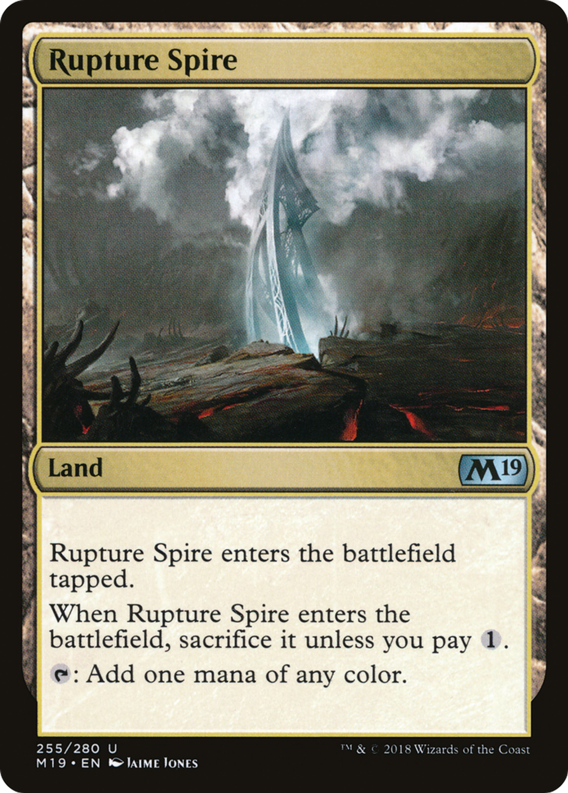 Rupture Spire — Core Set 2019 — Magic: The Gathering