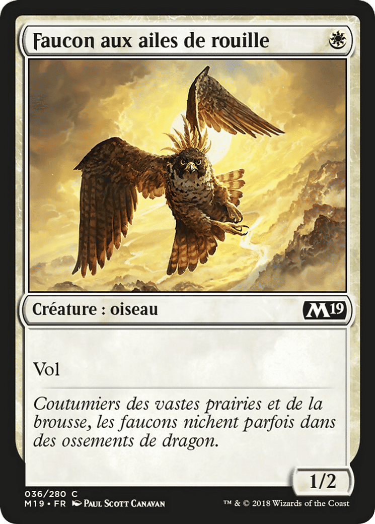 Faucon aux ailes de rouille — Core Set 2019 — Magic: The Gathering