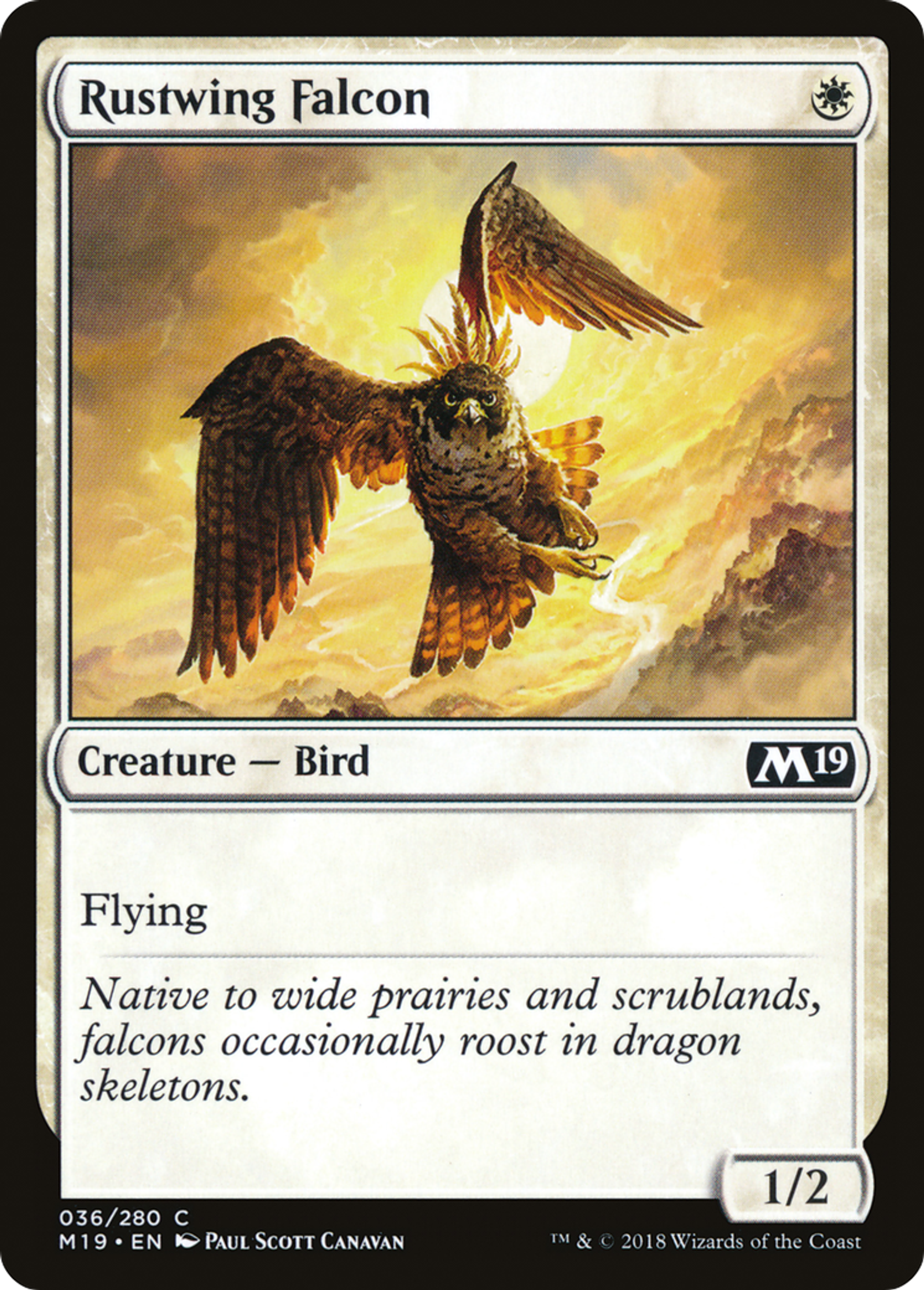 Rustwing Falcon — Core Set 2019 — Magic: The Gathering