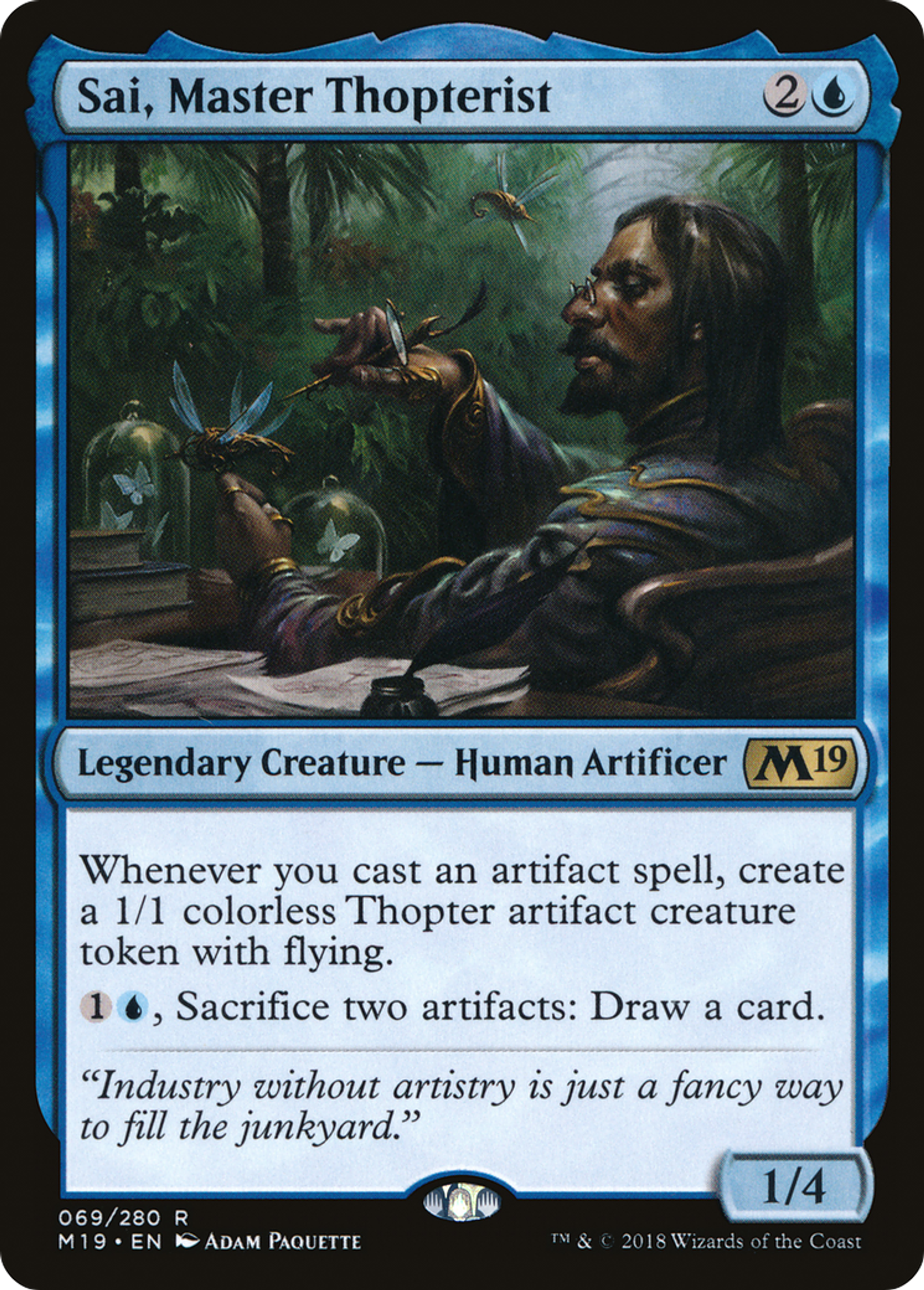 Sai, maître mécanoptériste — Core Set 2019 — Magic: The Gathering