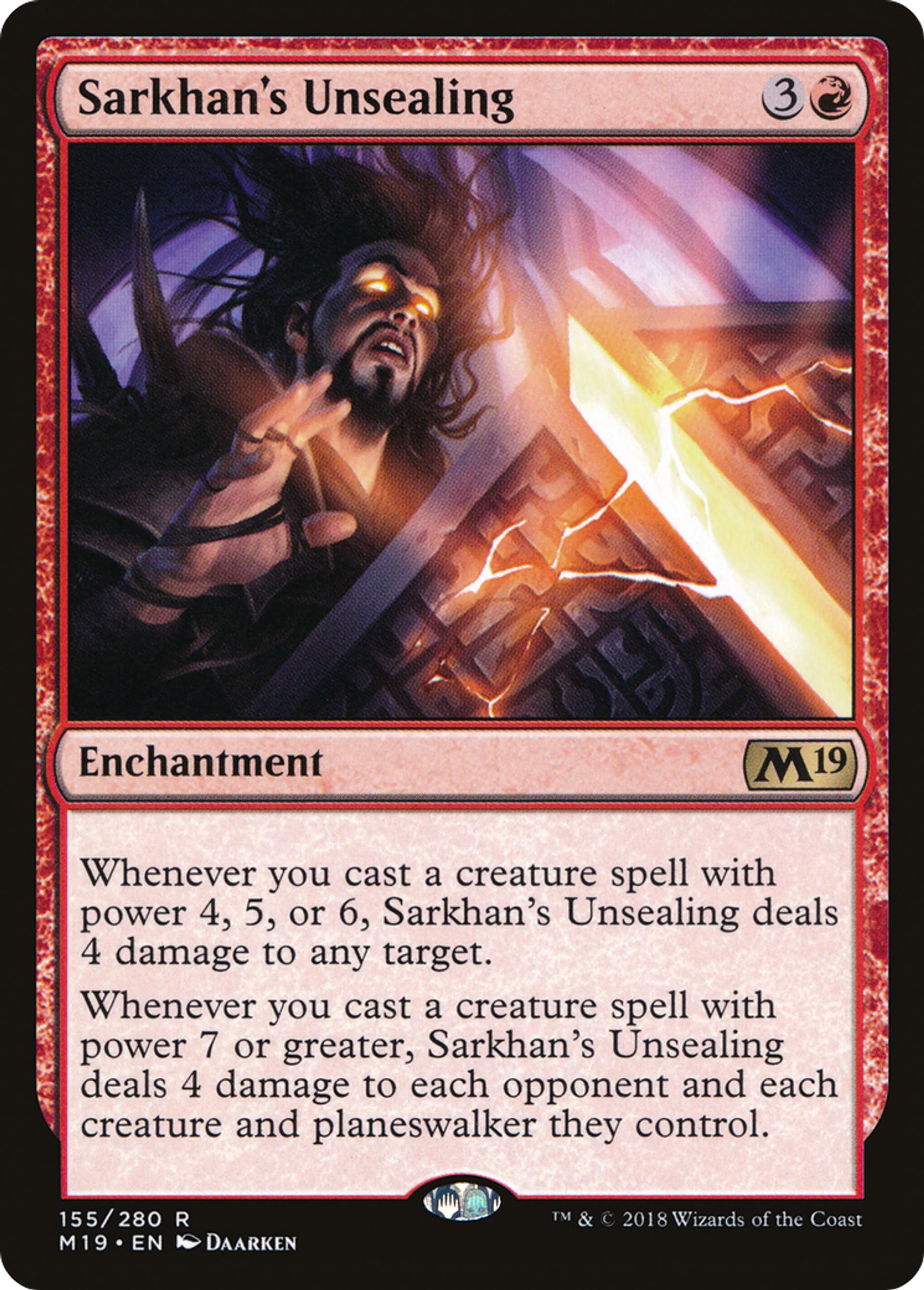 Sarkhan's Unsealing — Core Set 2019 — Magic: The Gathering