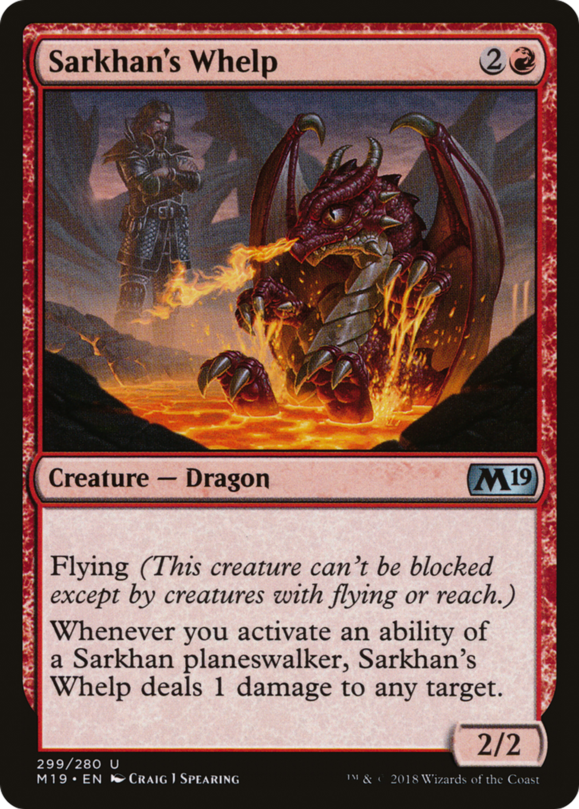 Sarkhan's Whelp — Core Set 2019 — Magic: The Gathering