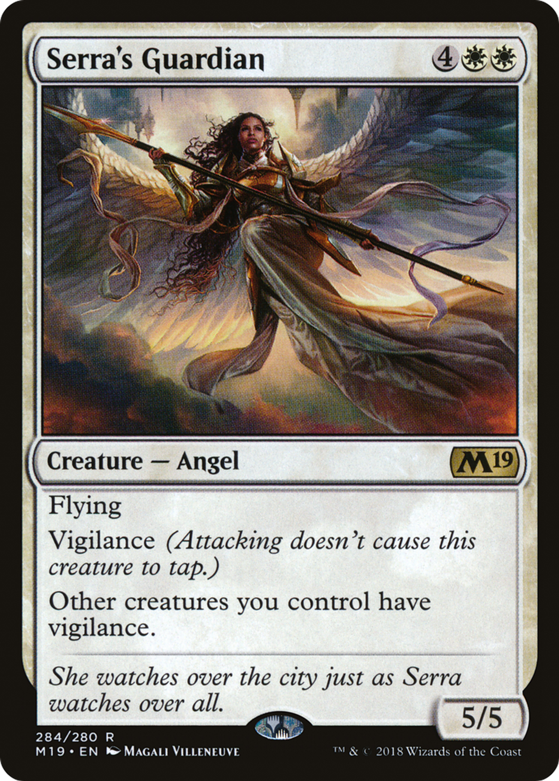 Serra's Guardian — Core Set 2019 — Magic: The Gathering