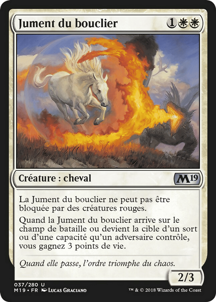 Jument du bouclier — Core Set 2019 — Magic: The Gathering