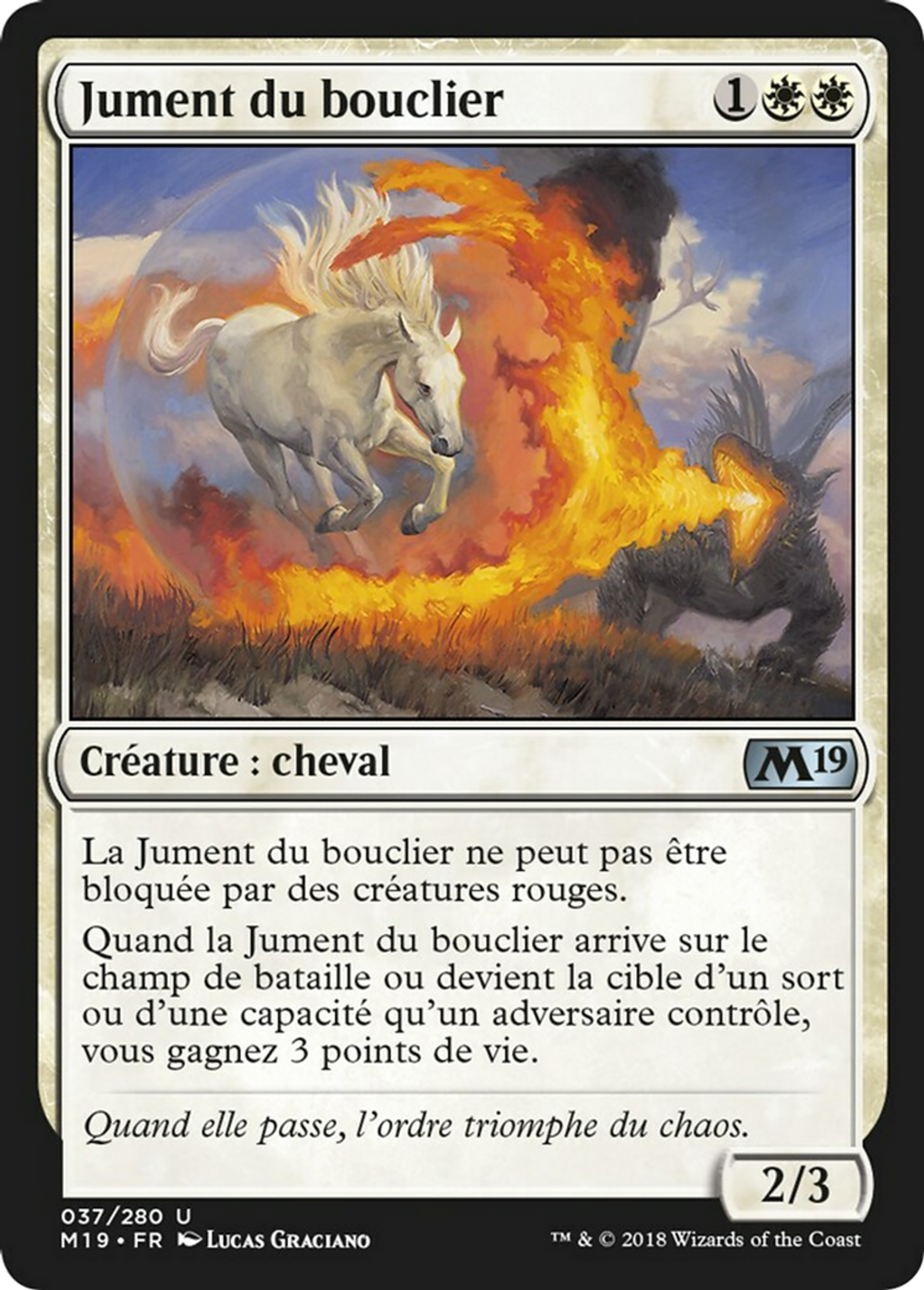 Jument du bouclier — Core Set 2019 — Magic: The Gathering