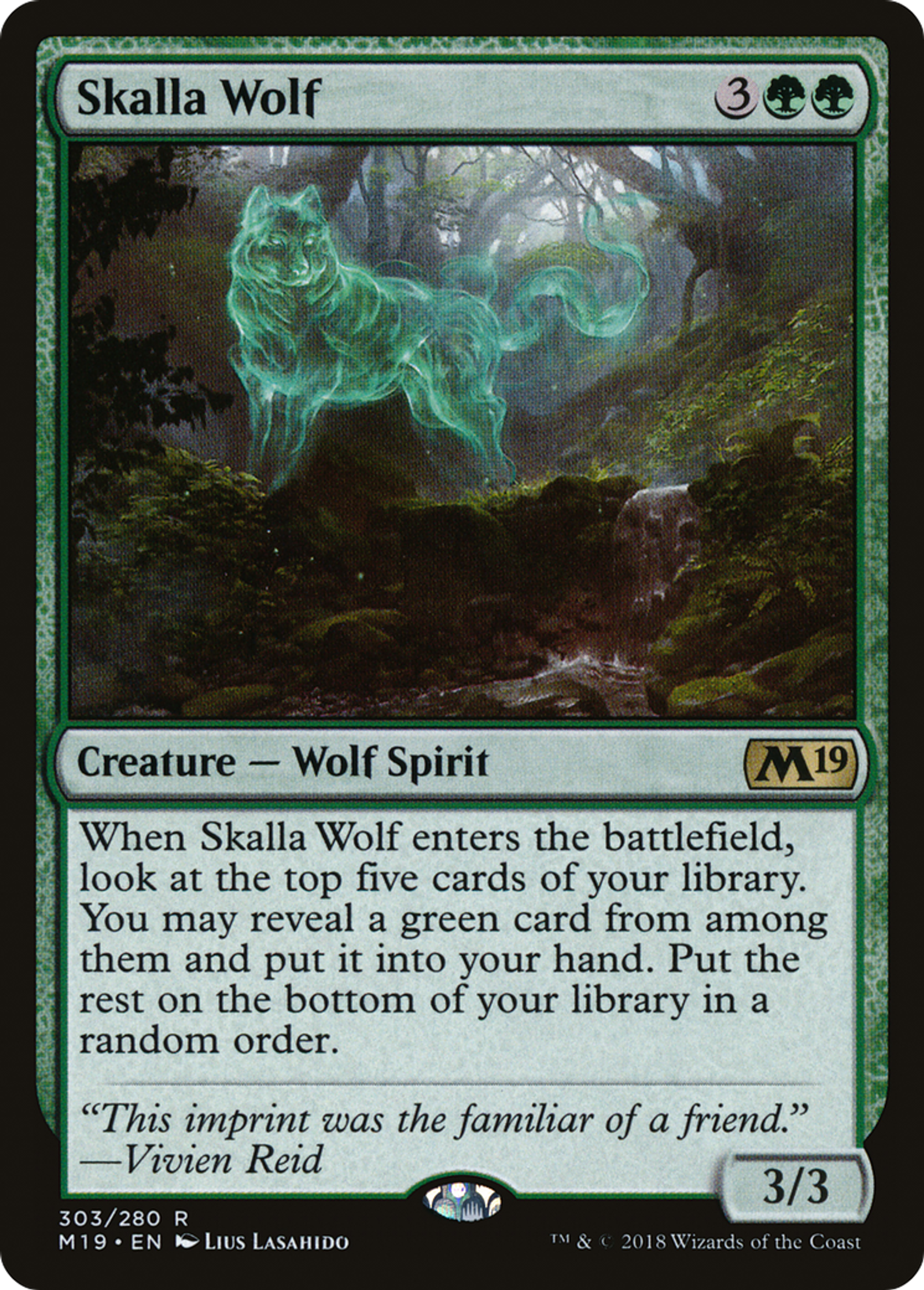 Skalla Wolf — Core Set 2019 — Magic: The Gathering
