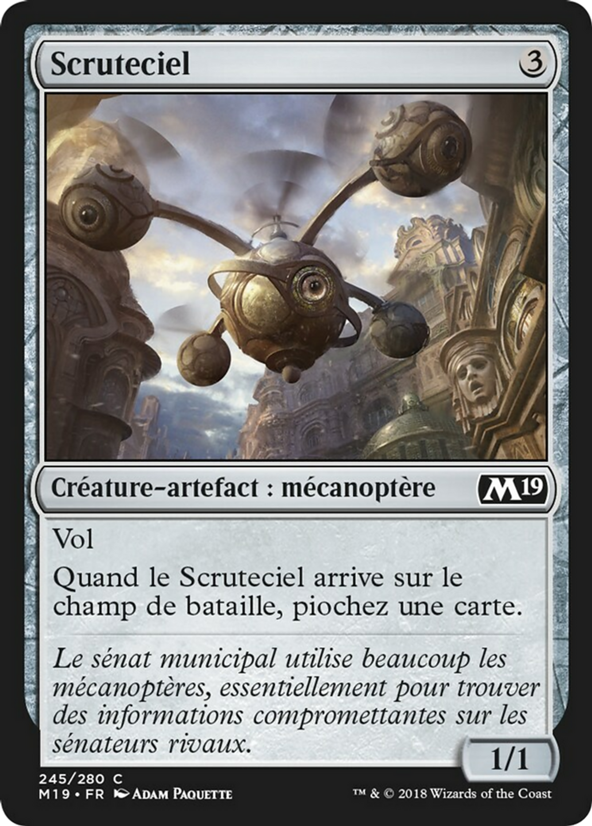 Scruteciel — Core Set 2019 — Magic: The Gathering