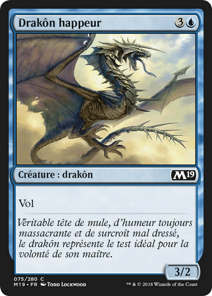 Drakôn happeur — Core Set 2019 — Magic: The Gathering