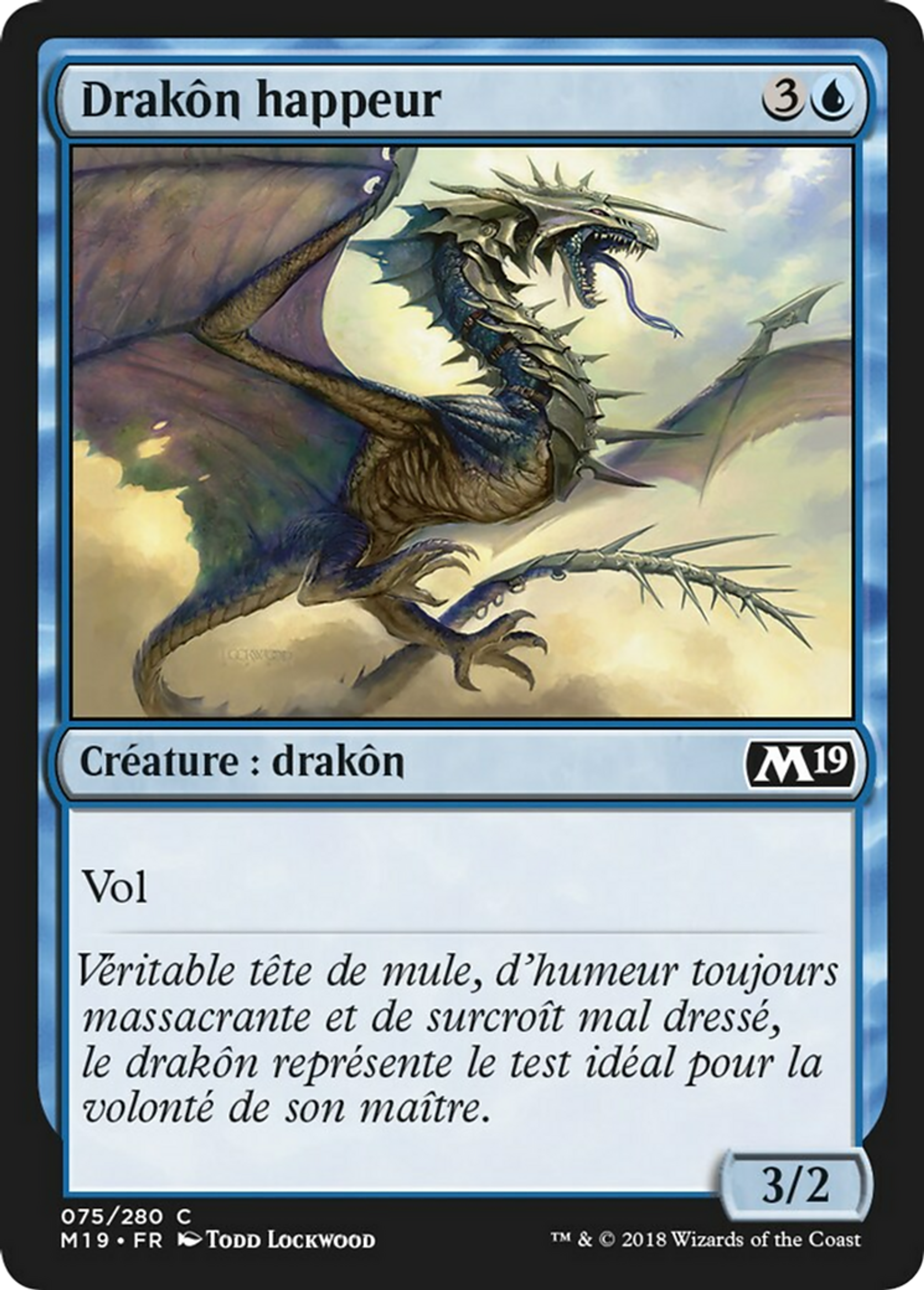 Drakôn happeur — Core Set 2019 — Magic: The Gathering