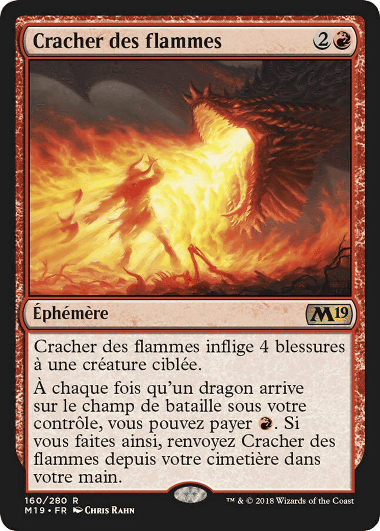 Cracher des flammes — Core Set 2019 — Magic: The Gathering