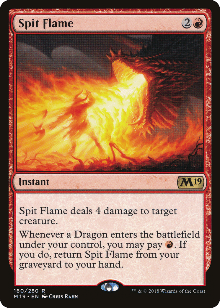 Spit Flame — Core Set 2019 — Magic: The Gathering