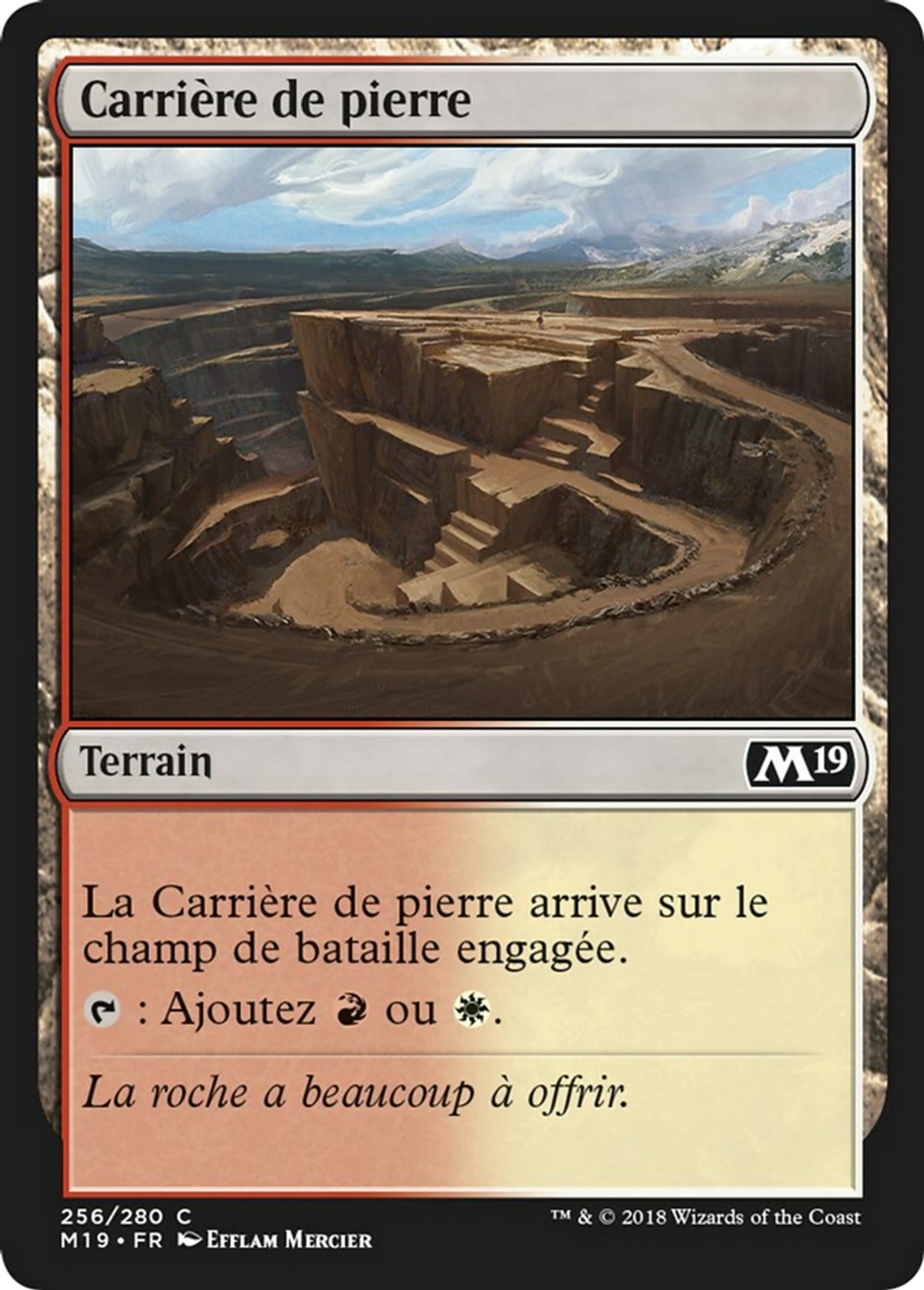 Carrière de pierre — Core Set 2019 — Magic: The Gathering
