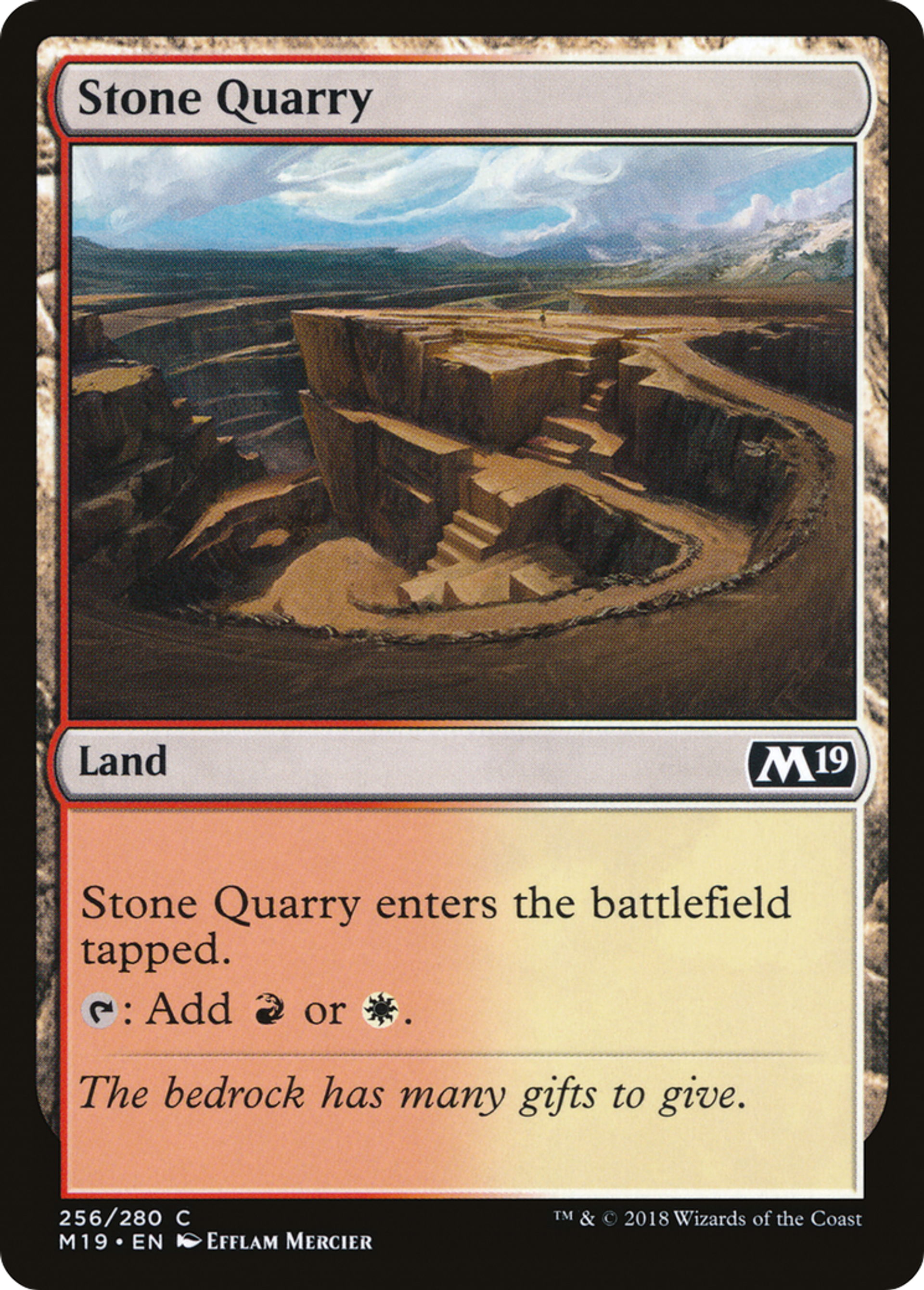Stone Quarry — Core Set 2019 — Magic: The Gathering