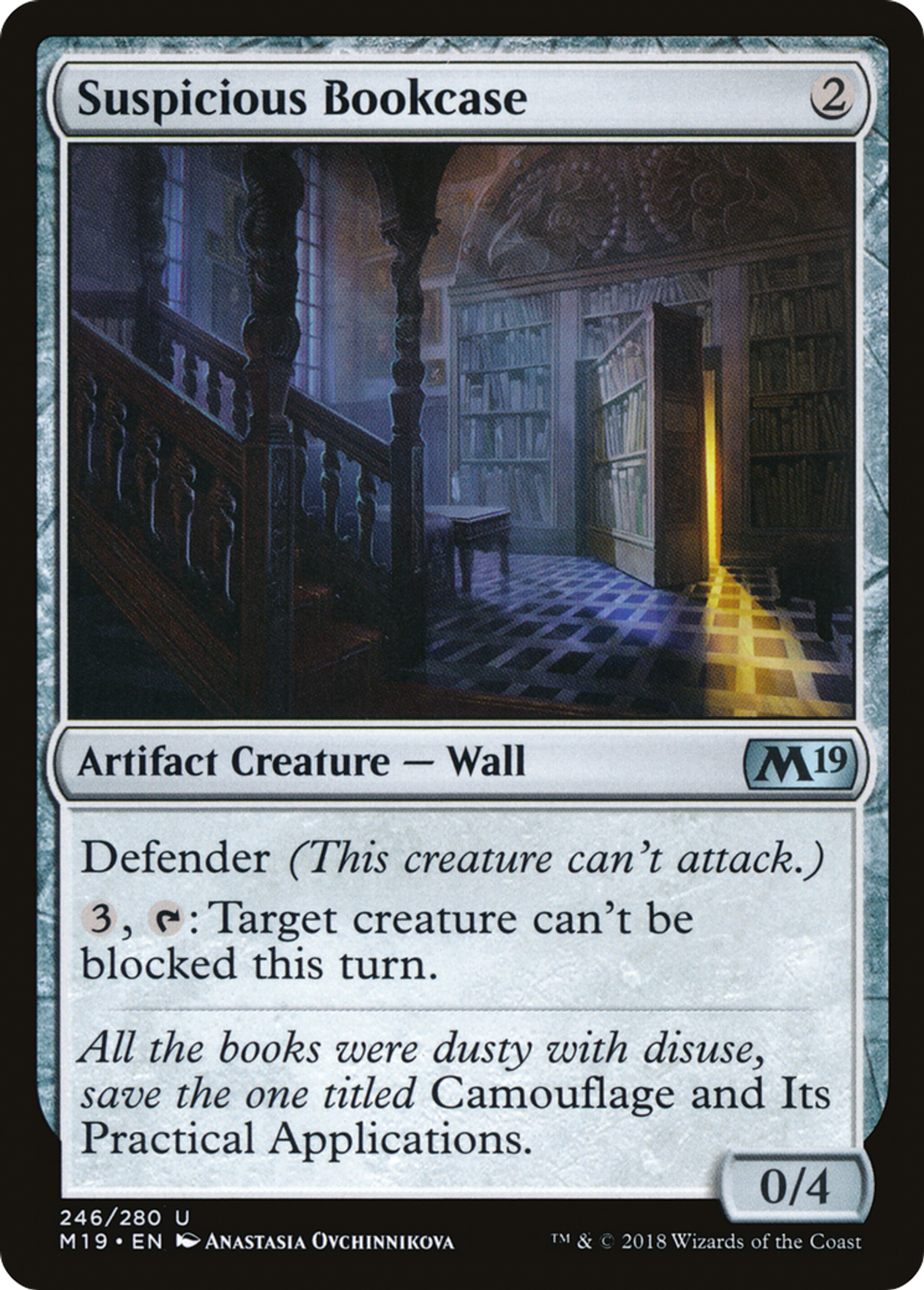 Suspicious Bookcase — Core Set 2019 — Magic: The Gathering