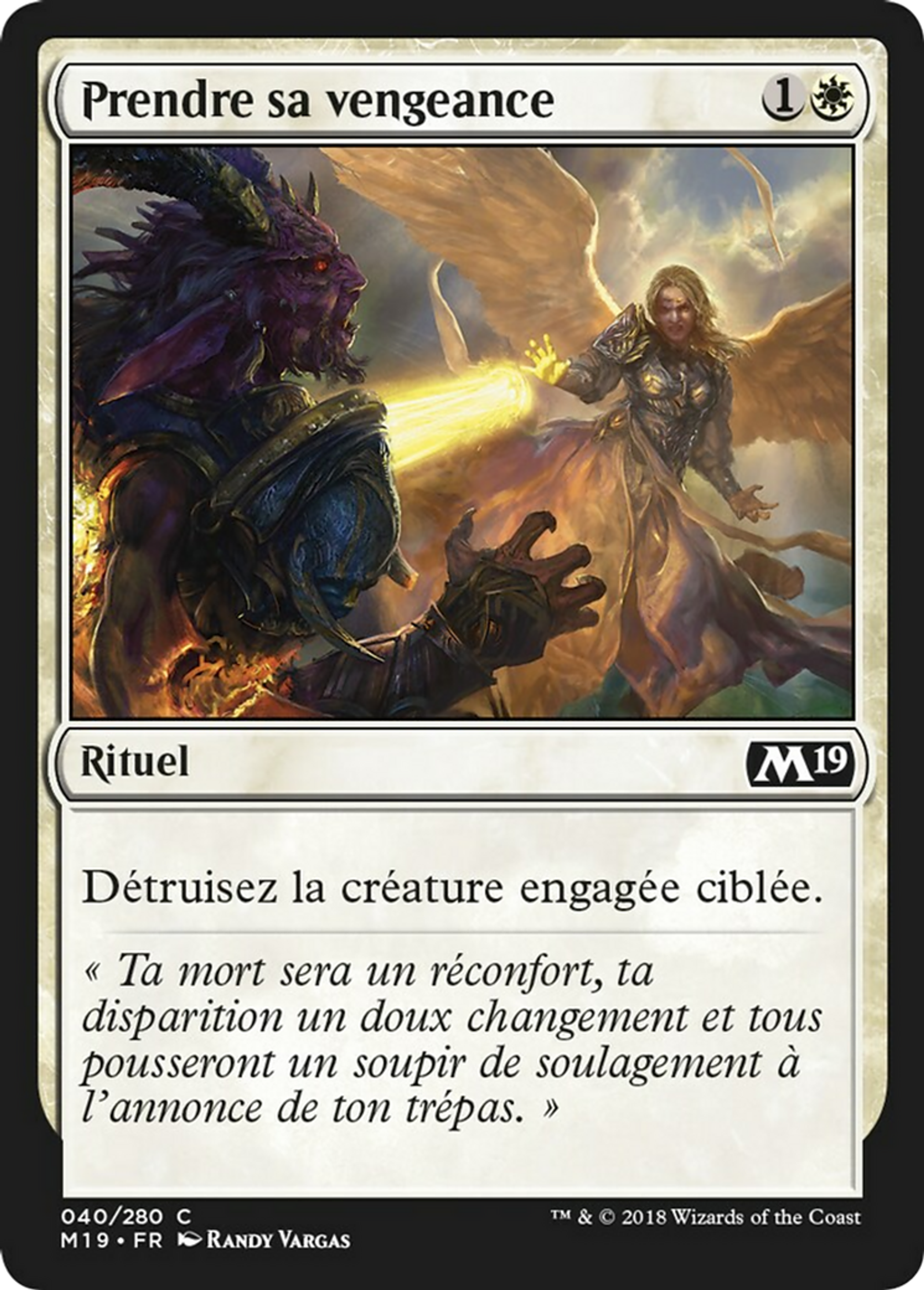 Prendre sa vengeance — Core Set 2019 — Magic: The Gathering
