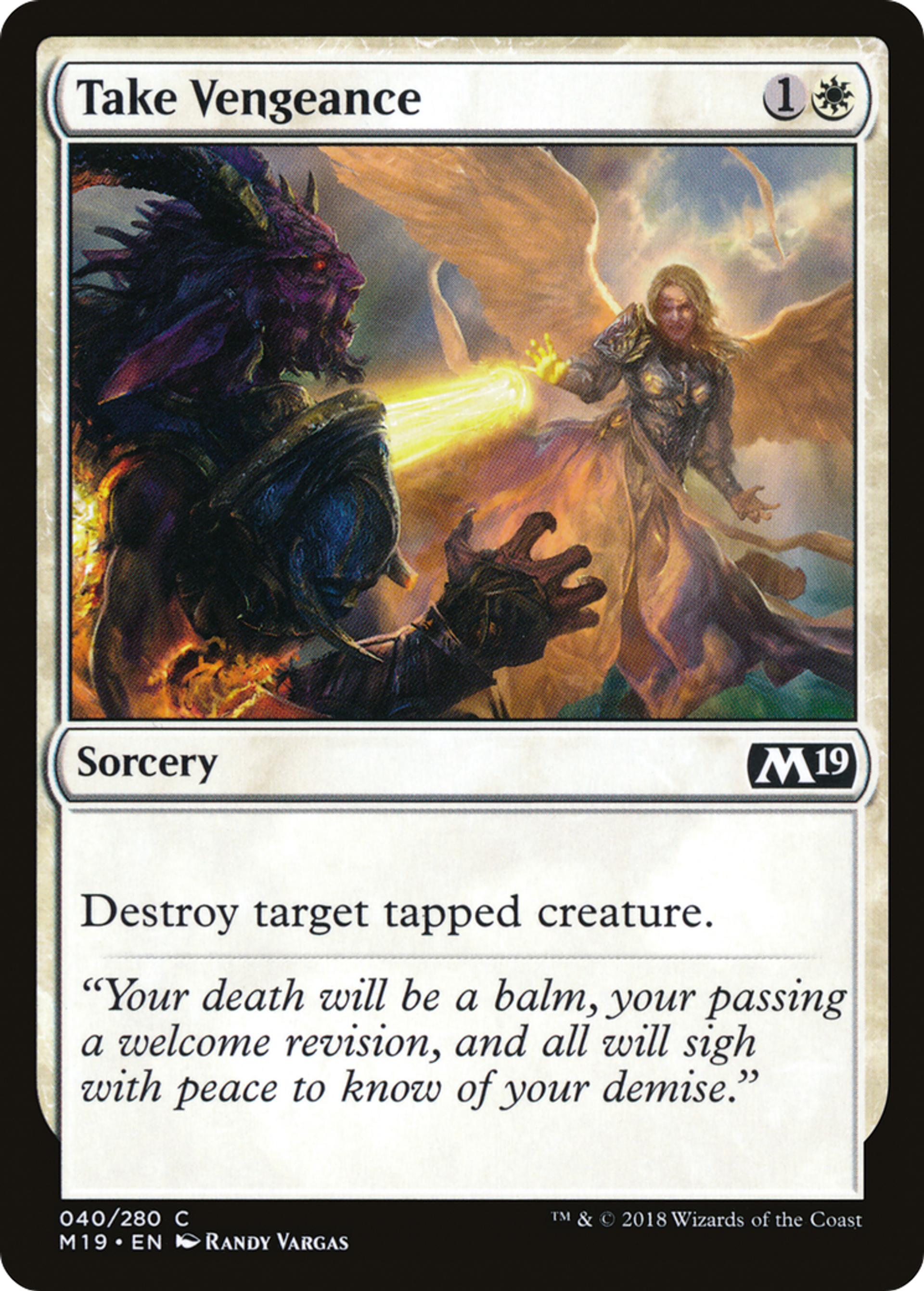 Take Vengeance — Core Set 2019 — Magic: The Gathering