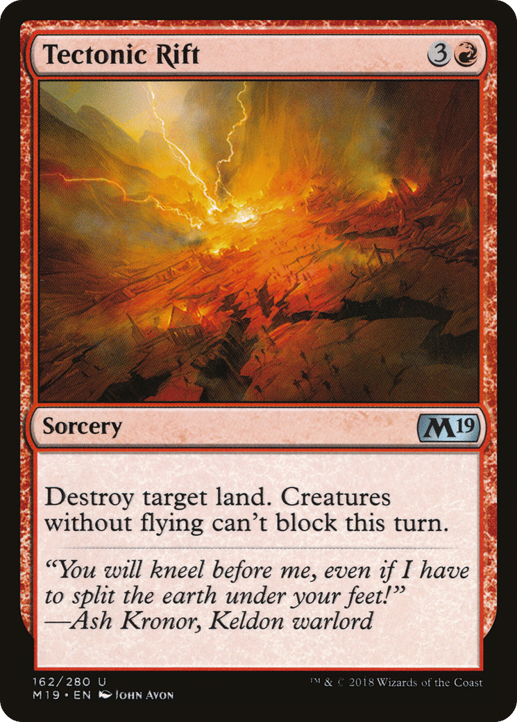 Tectonic Rift — Core Set 2019 — Magic: The Gathering