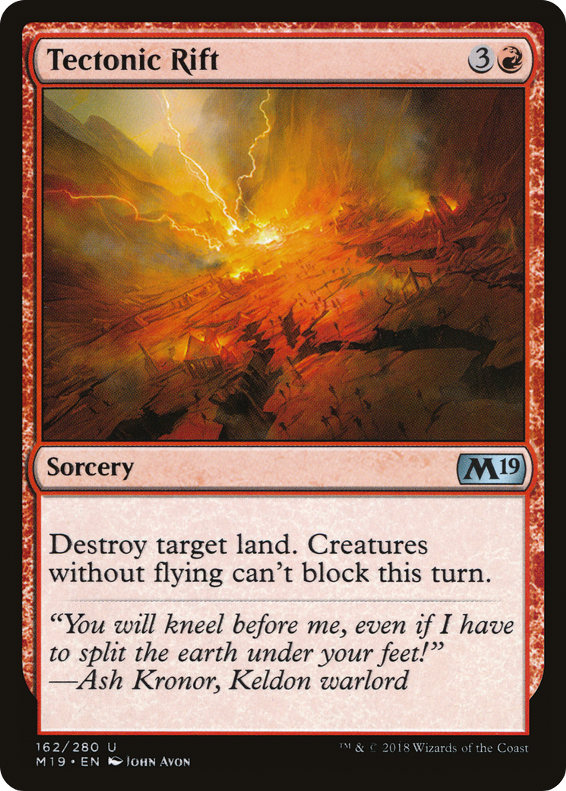 Tectonic Rift — Core Set 2019 — Magic: The Gathering
