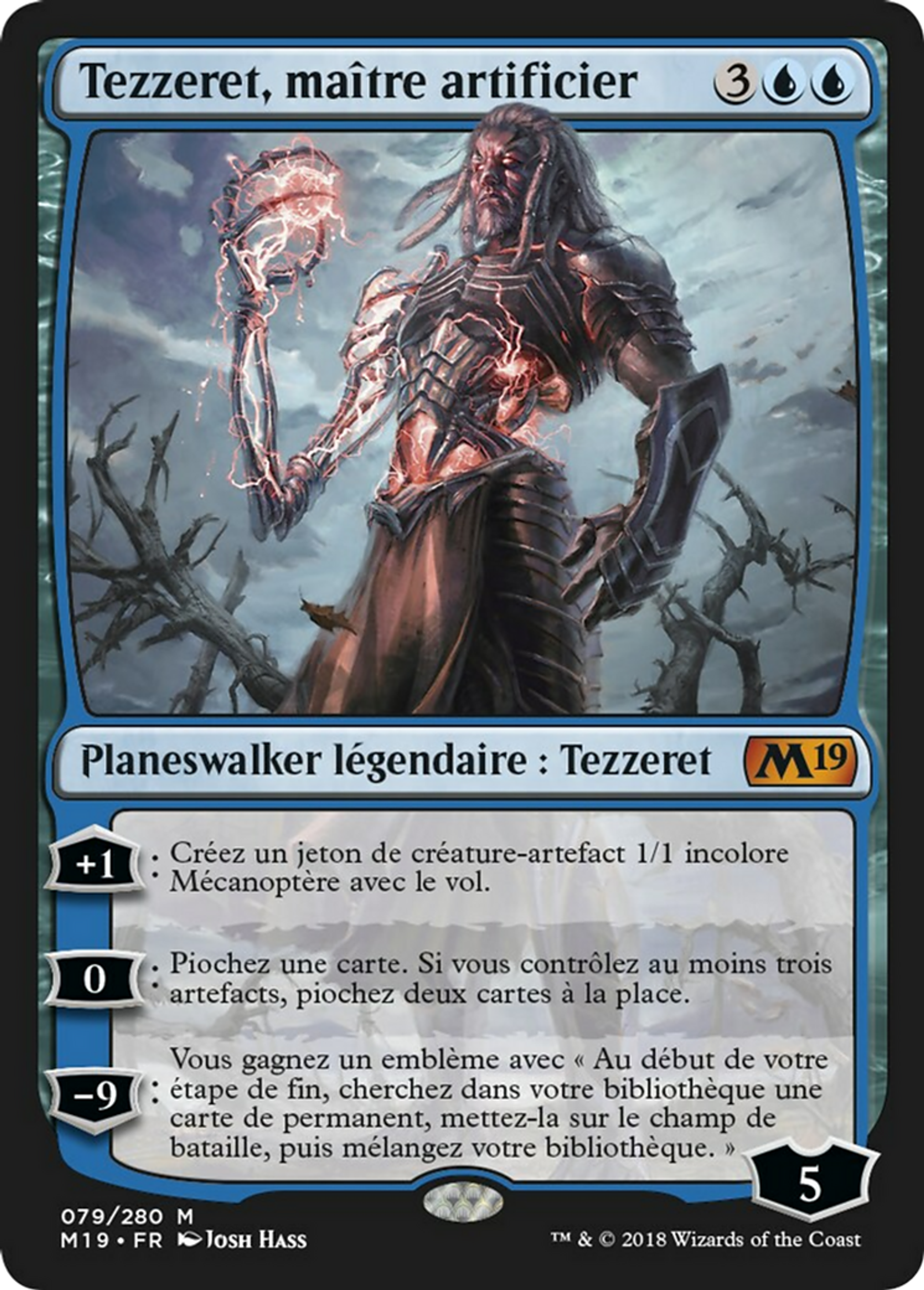 Tezzeret, maître artificier — Core Set 2019 — Magic: The Gathering