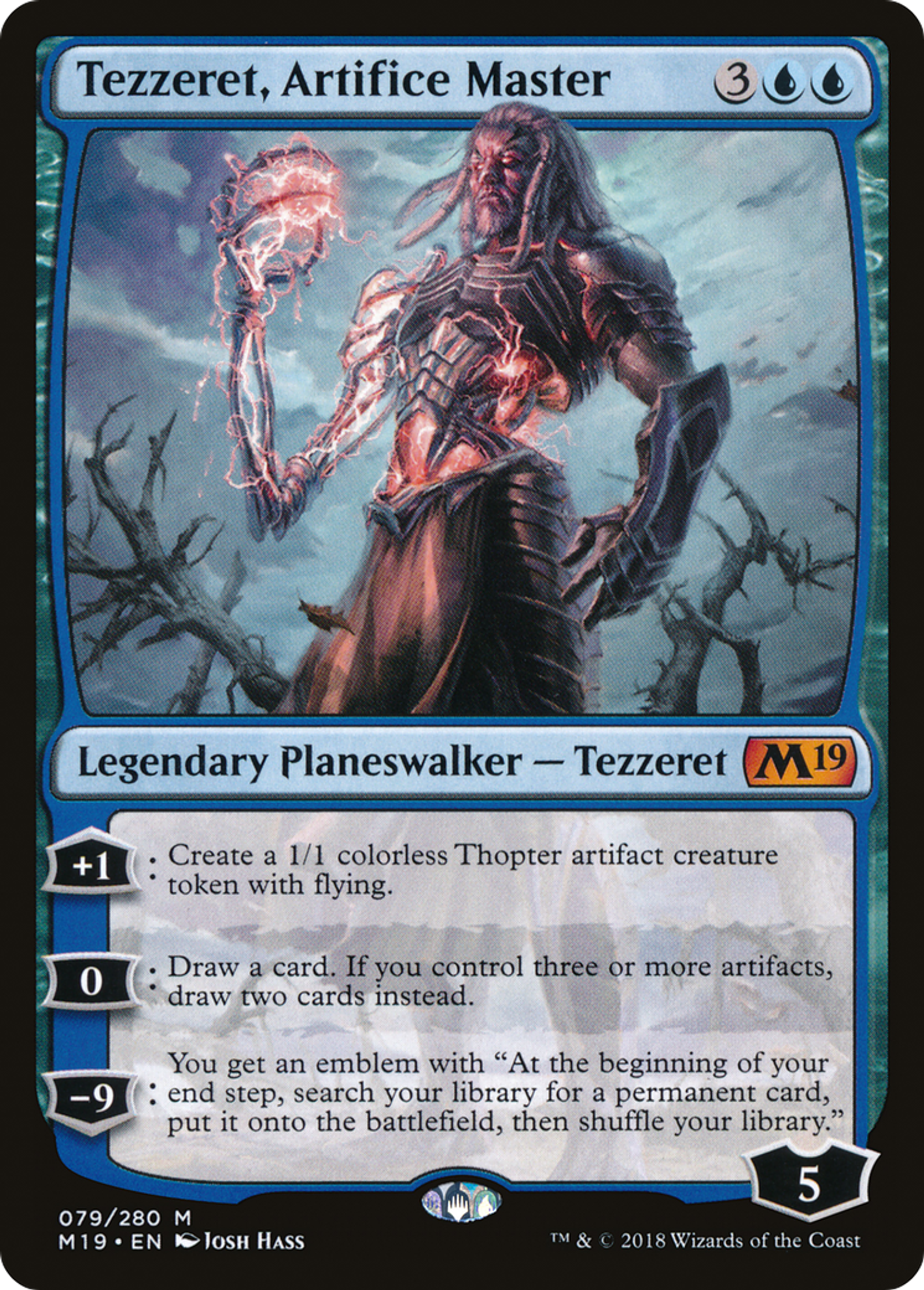 Tezzeret, Artifice Master — Core Set 2019 — Magic: The Gathering