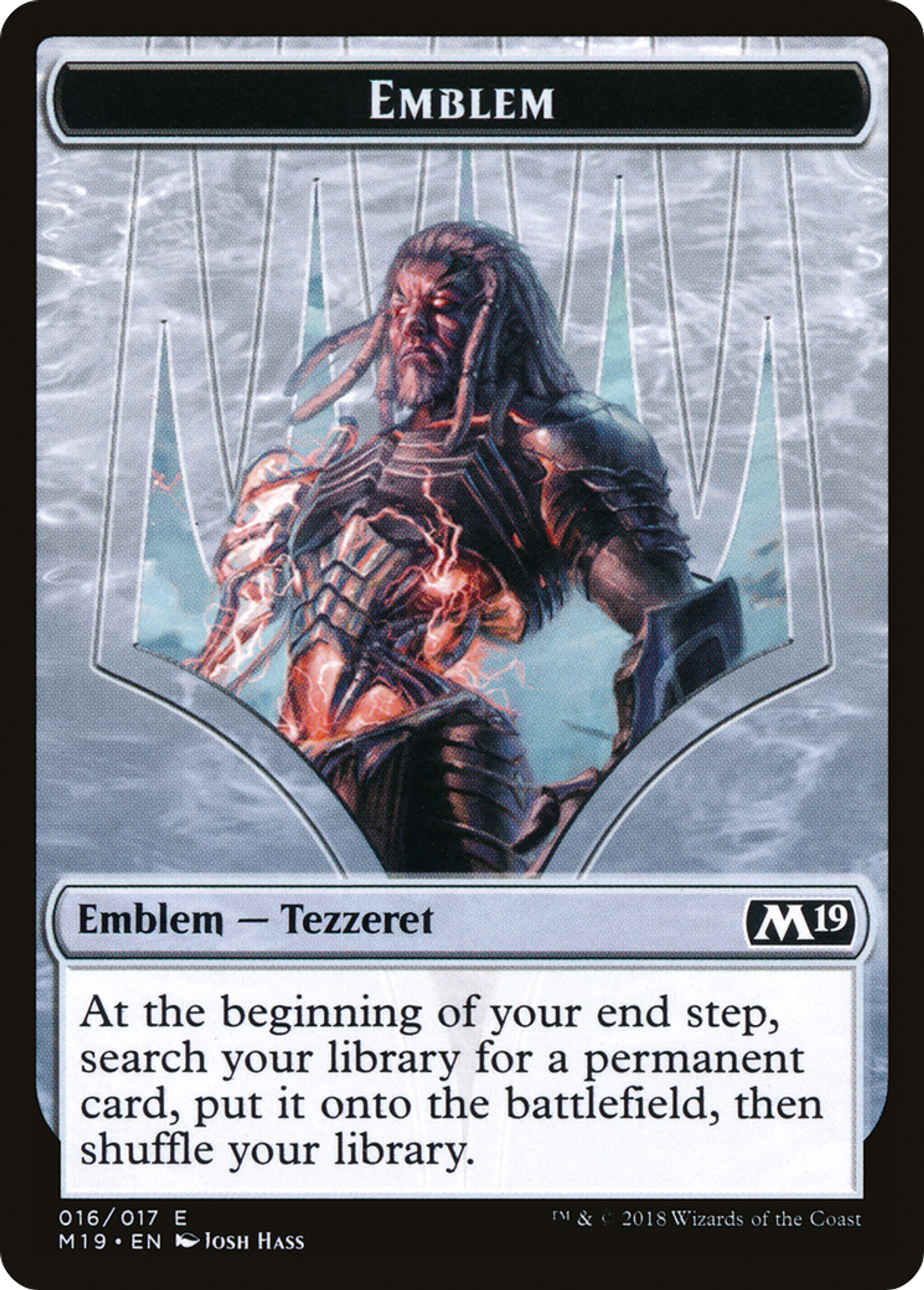 Tezzeret, Artifice Master Emblem — Core Set 2019 — Magic: The Gathering