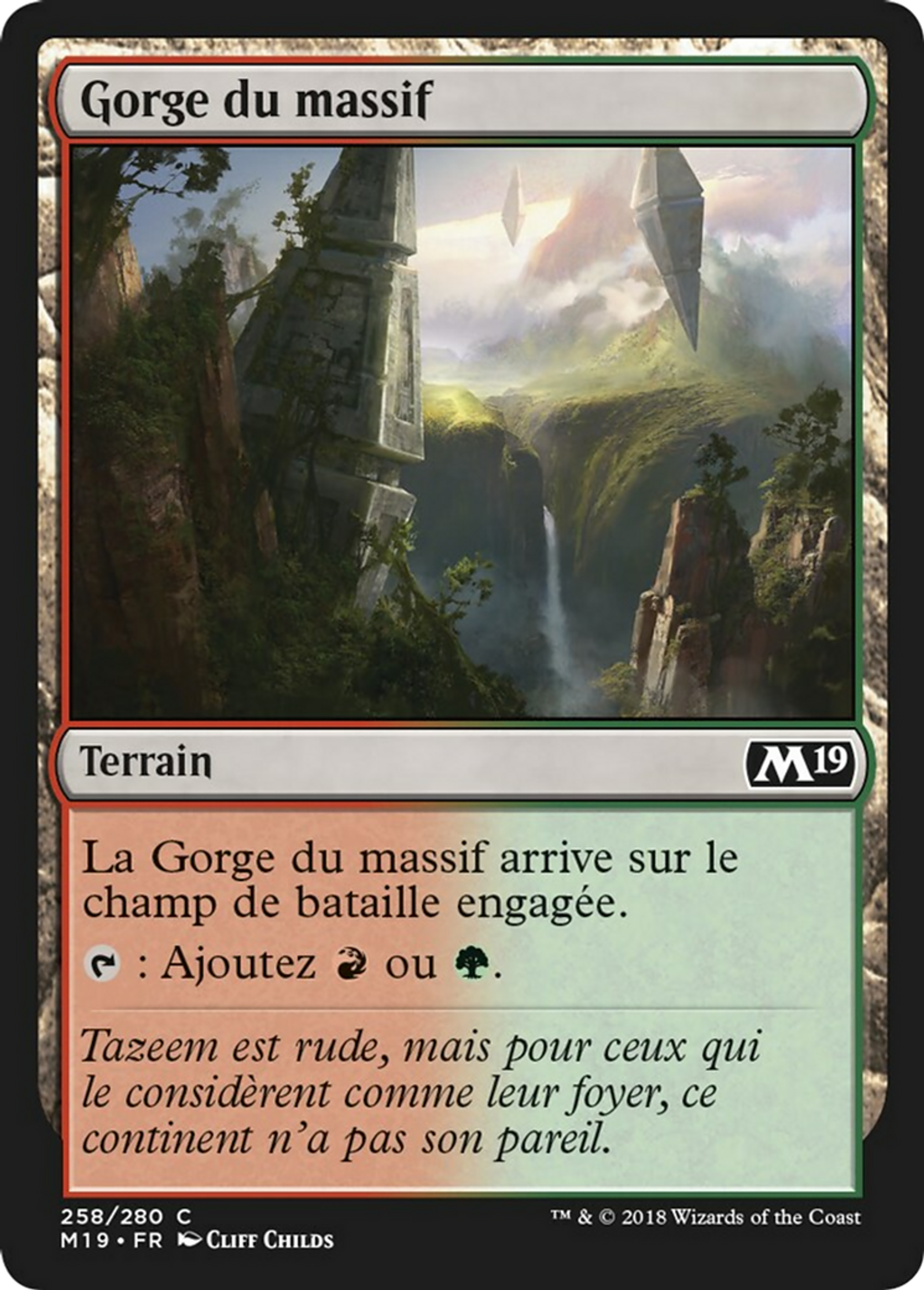 Gorge du massif — Core Set 2019 — Magic: The Gathering